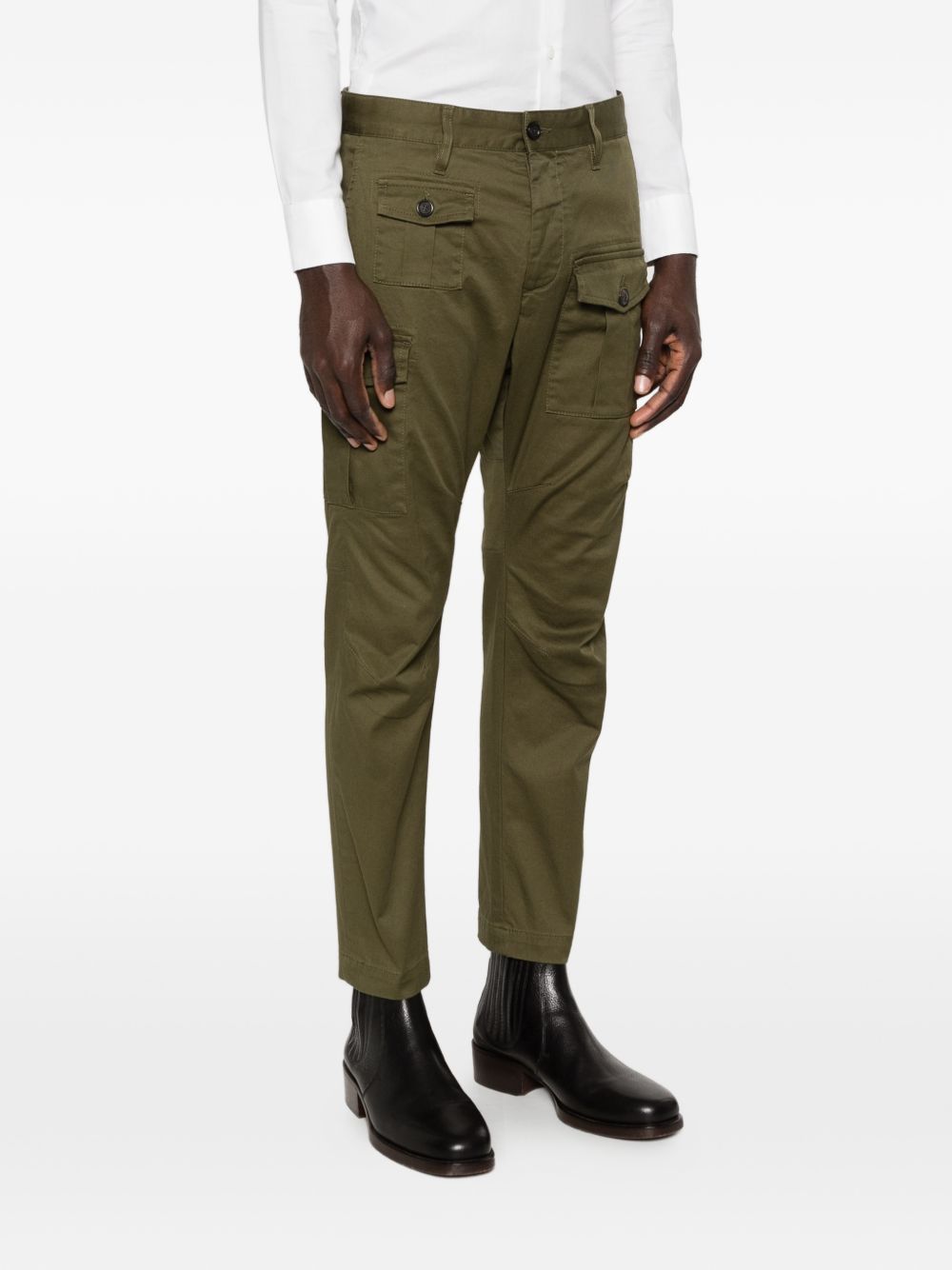 Dsquared2 Pantalons de fret verts pour hommes
