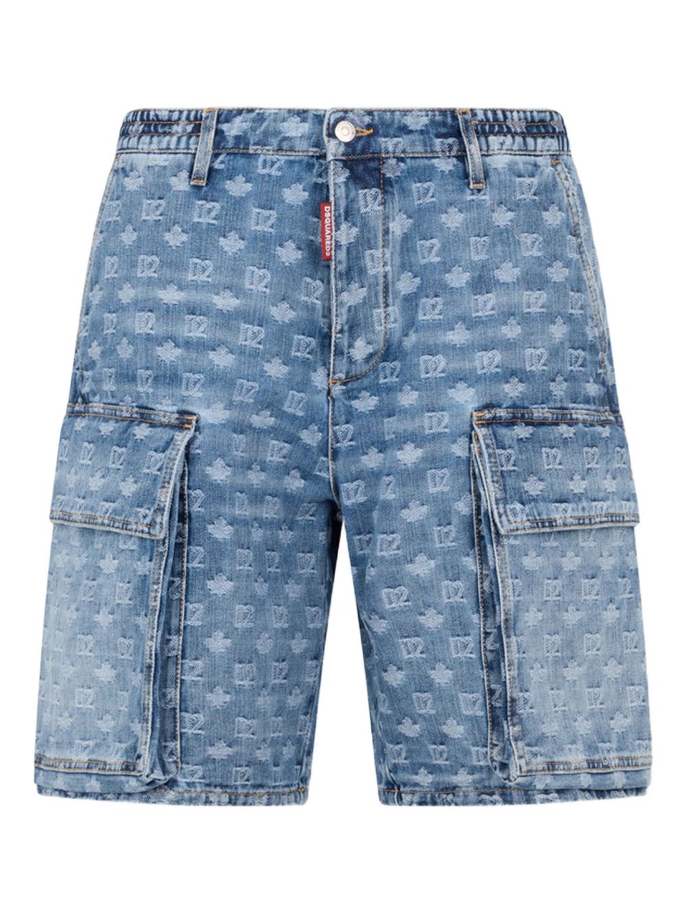 Dsquared2 logo multi homme bleu court