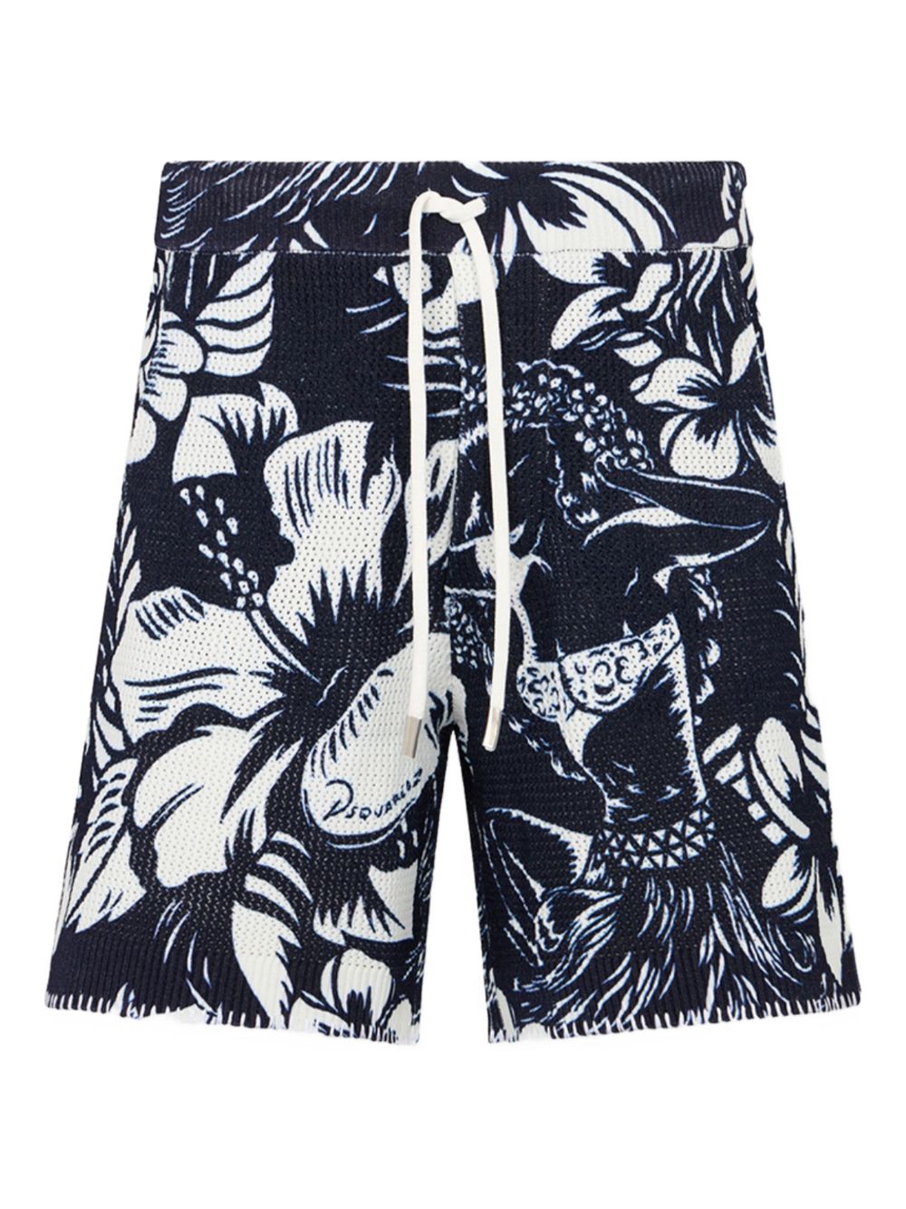 Dsquared2 courte floral homme bleu