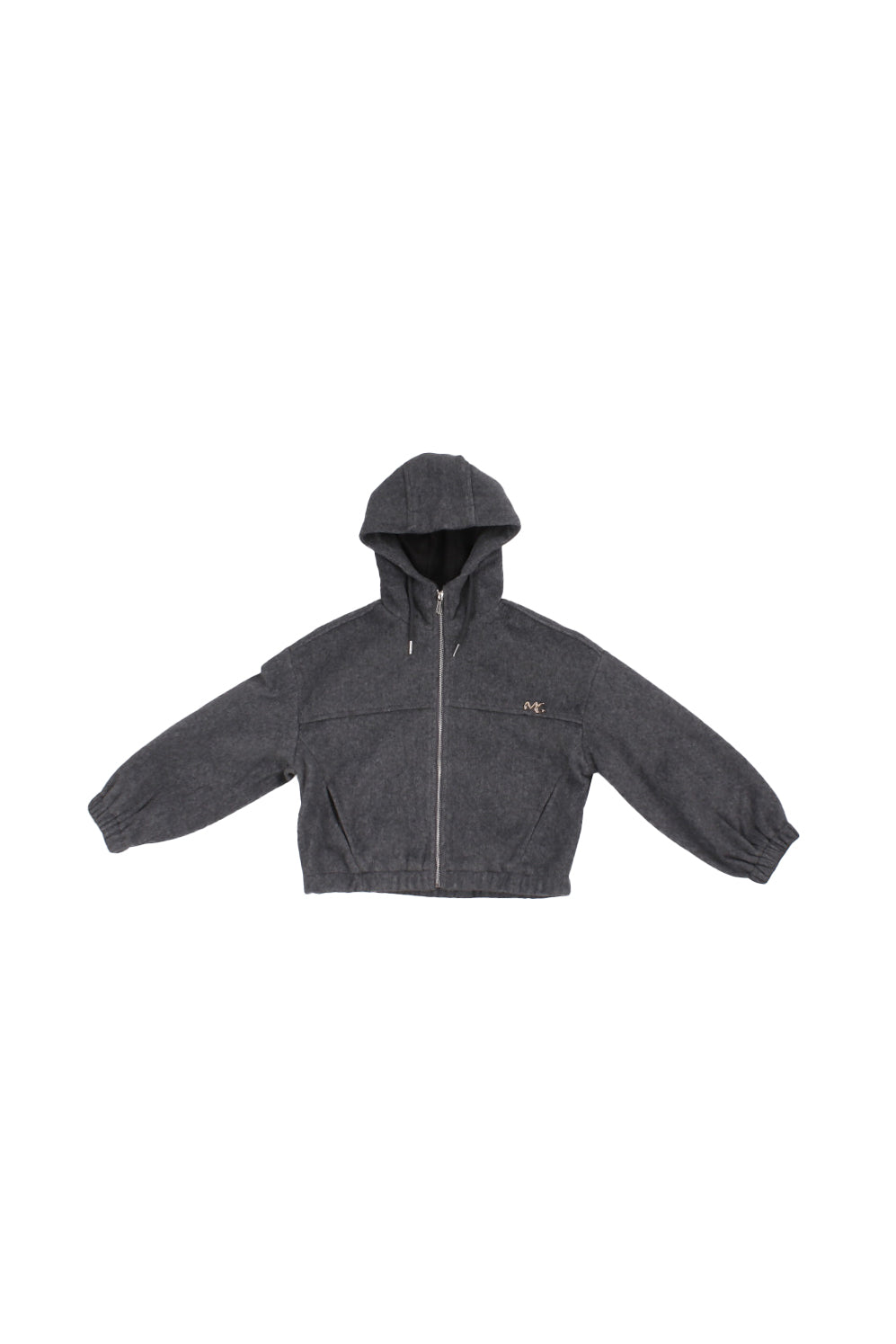 Manila Grace veste enfant m2858w25 ma642 zip complet avec capot gris