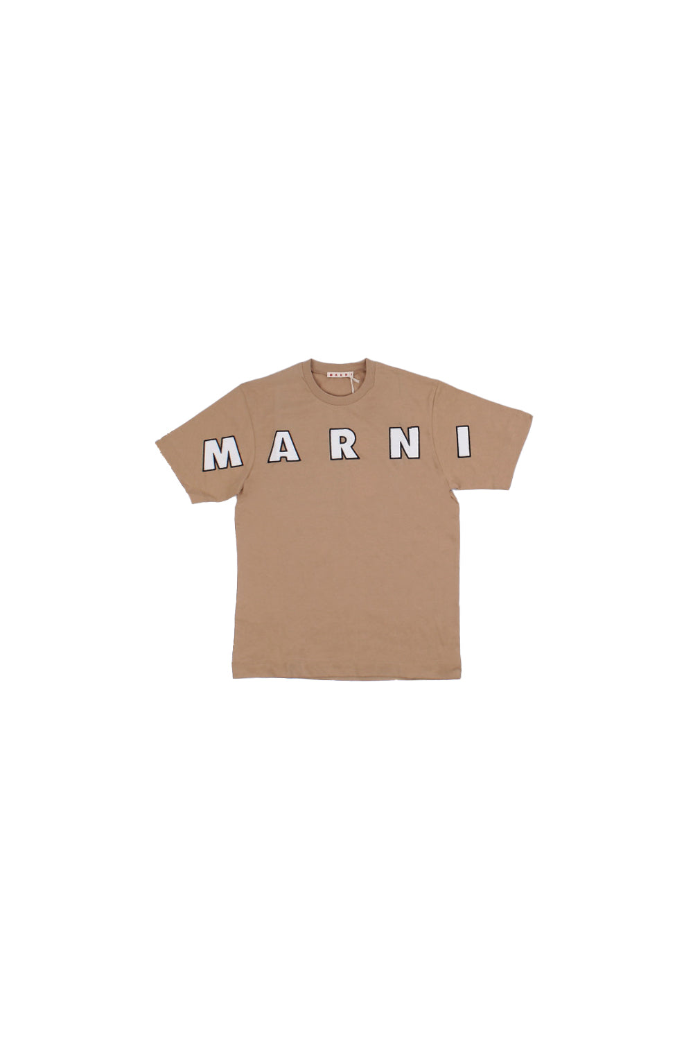 Marni T-shirt unisexe junior m01265 m00rf 0m715 logo t-shirt beige 120 €