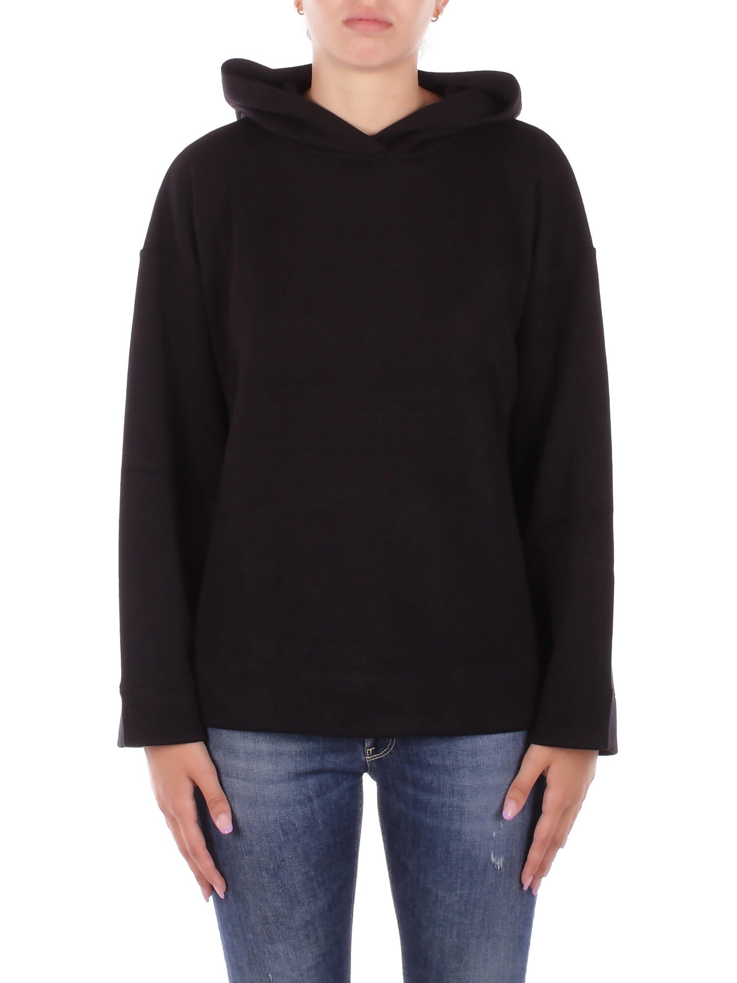 Dondup Woman Sweatshirt F513 Kf0253xxx 999 Hoodie Black