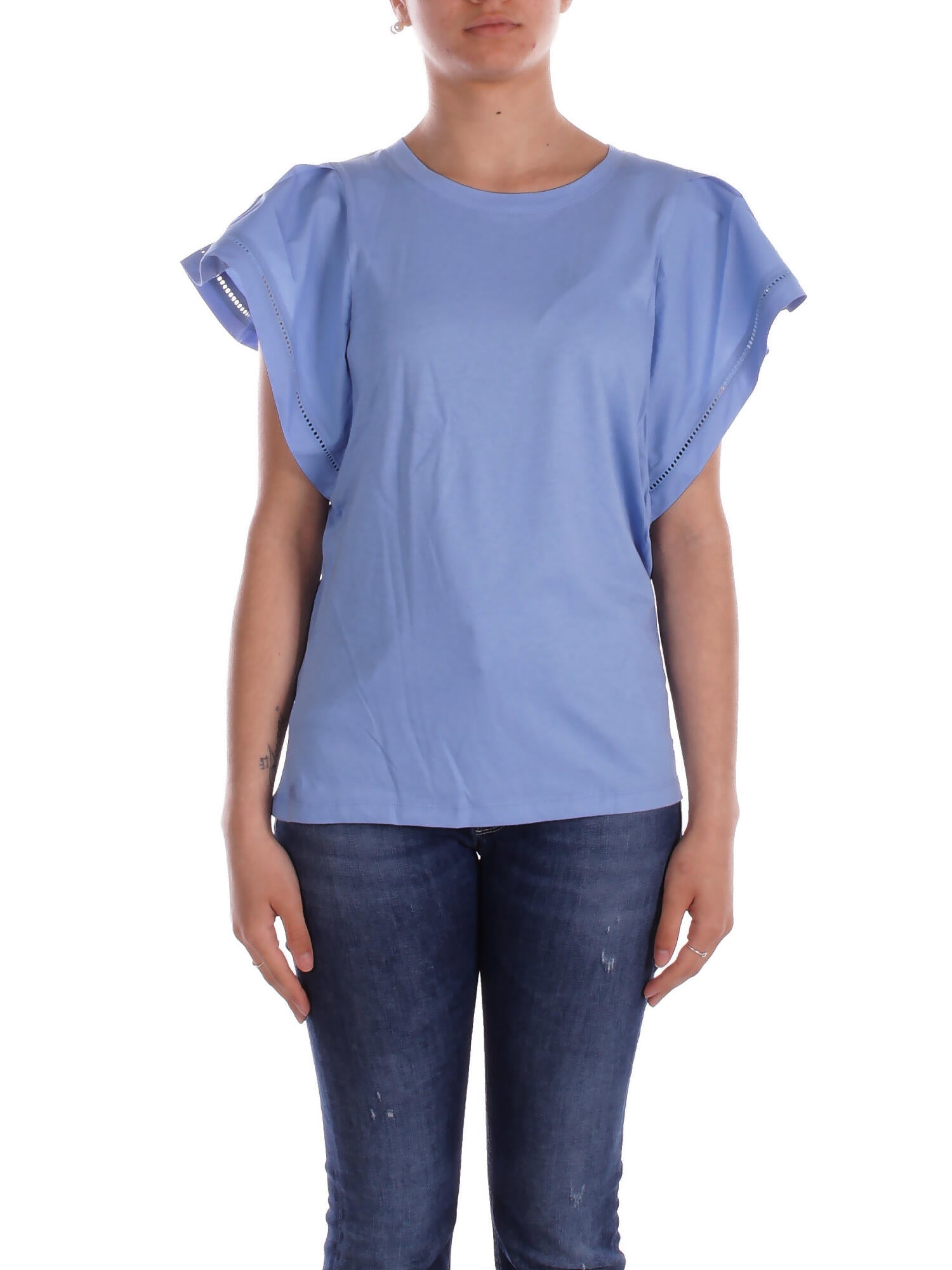 Ralph Lauren T-shirt femme 200963864 002 bresha bleu ciel court 142 €