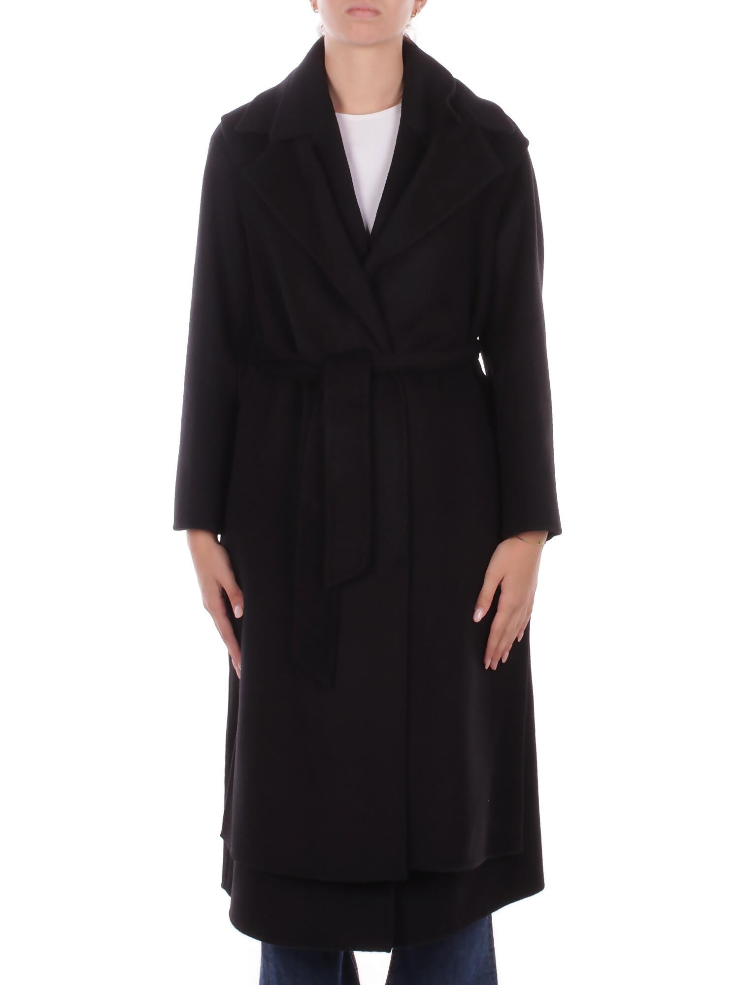 Manila Grace Manteau pour femmes k110wu ma001 veste noire