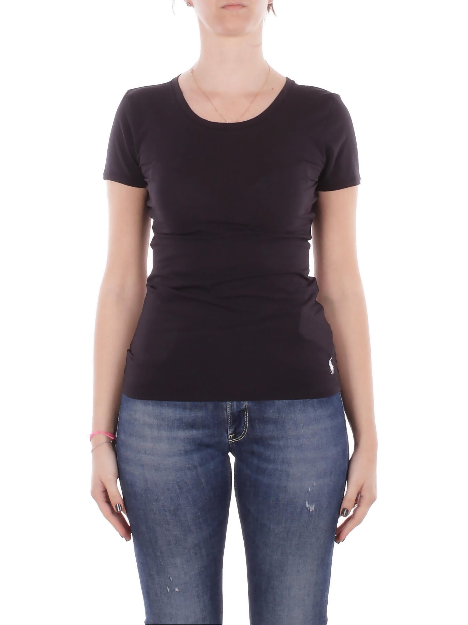 Ralph Lauren T-shirt femme 4p0486 004 t-shirt polo noir 103 €
