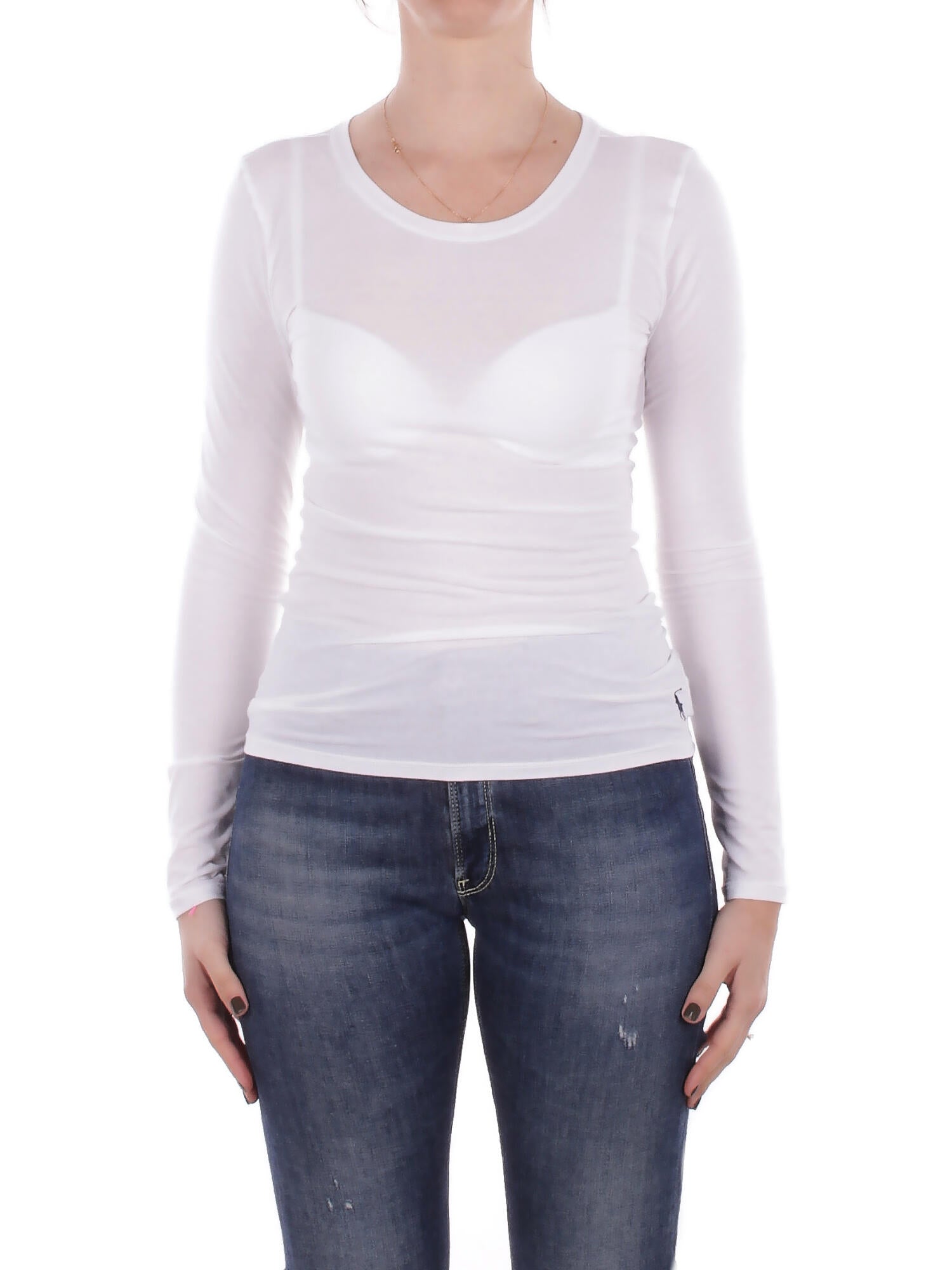 Ralph Lauren T-shirt femme 4p0494 192 t-shirt polo blanc 107$