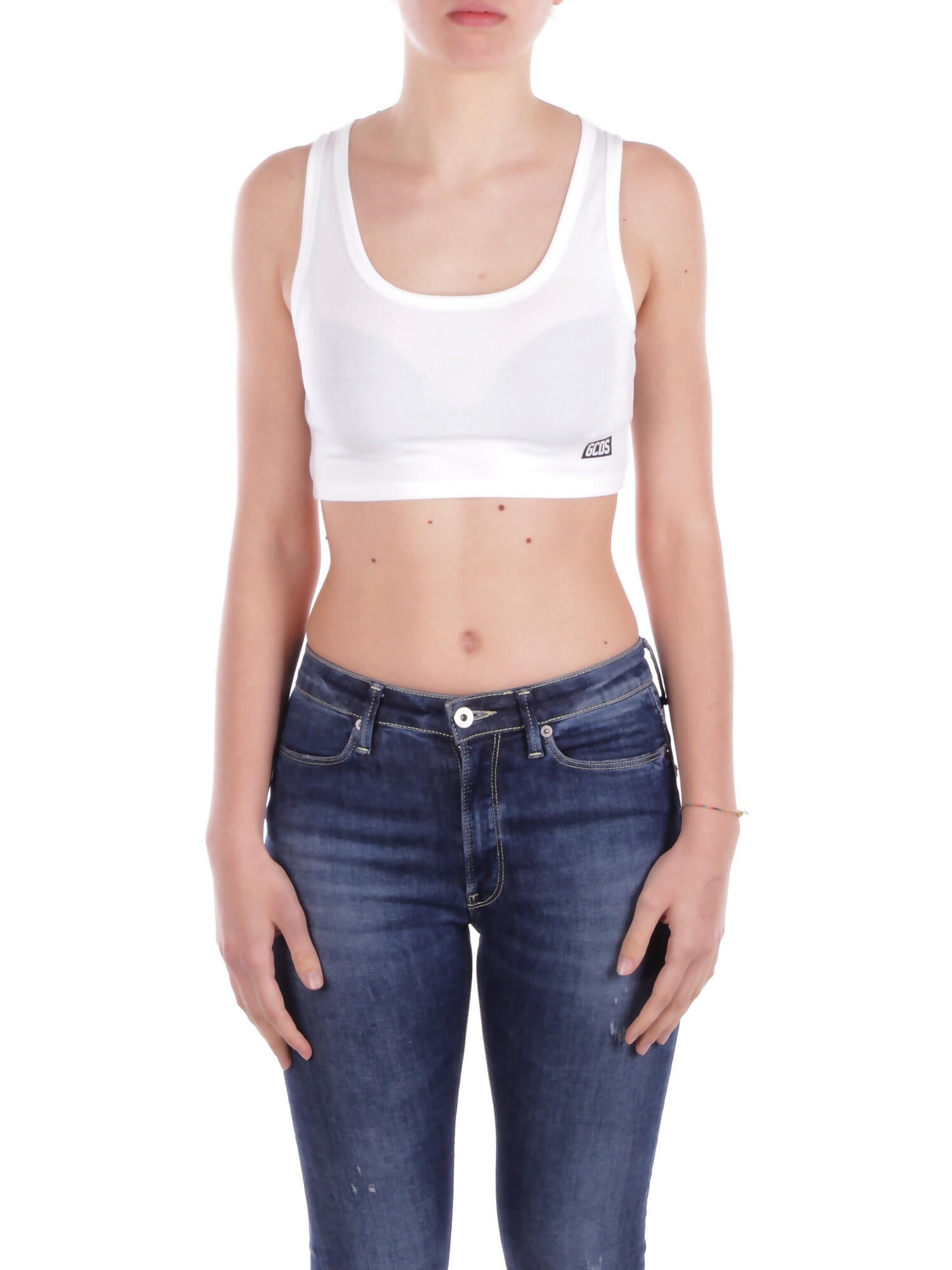 Gcds femme haut b1ew2811uw1 10 essentiels mini top blanc 103 €