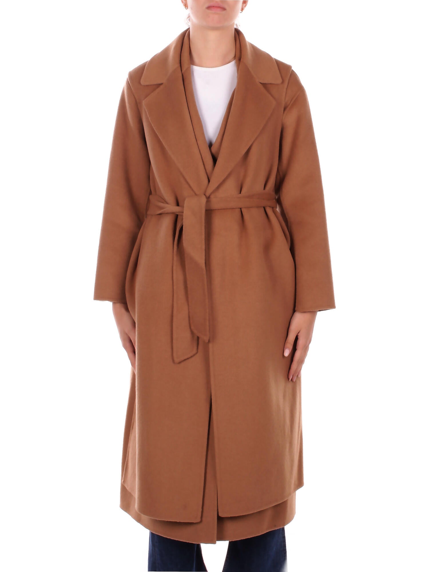 Manila Grace Manteau pour femmes k110wu md643 veste ambre