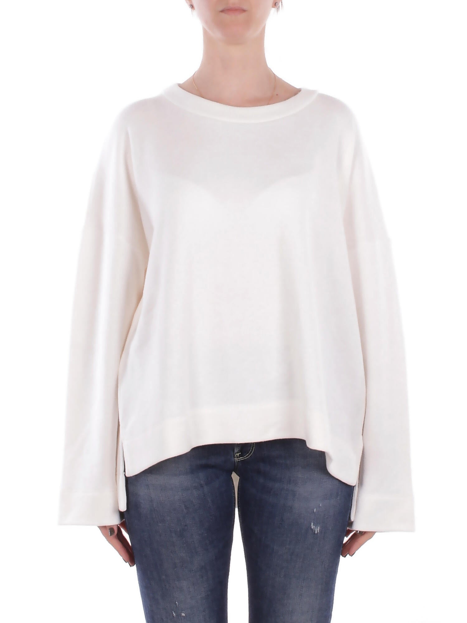 Dondup Woman Sweatshirt F515 Kf0253xxx 002 Cottage Cheese In Other