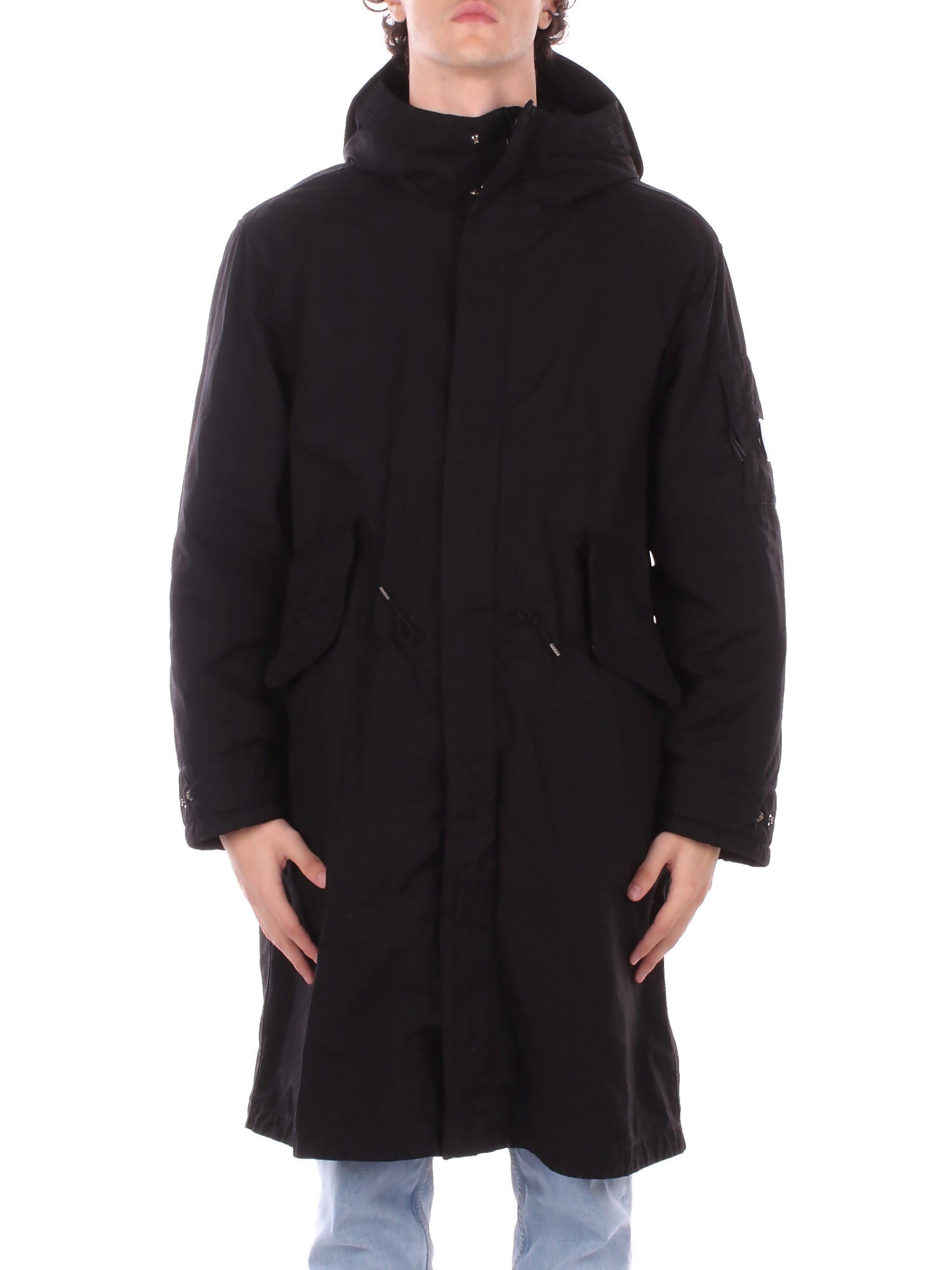 Cp entreprise homme veste 19cmow095a 110305g 999 log de vetements de dessus jkt en noir twill 1265 €