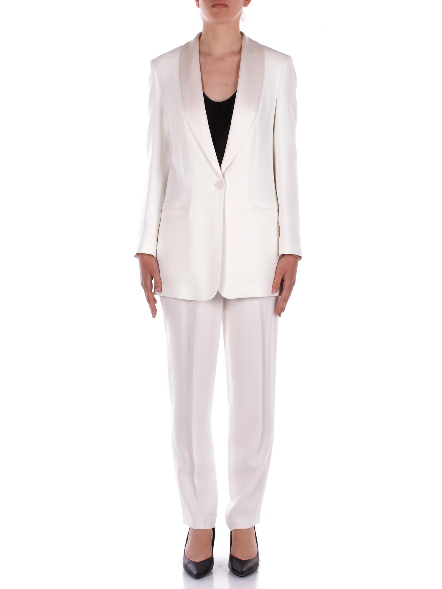 Manila Grace Veste pour femmes g162vu ma043 chle en col de veste blanc 364 €