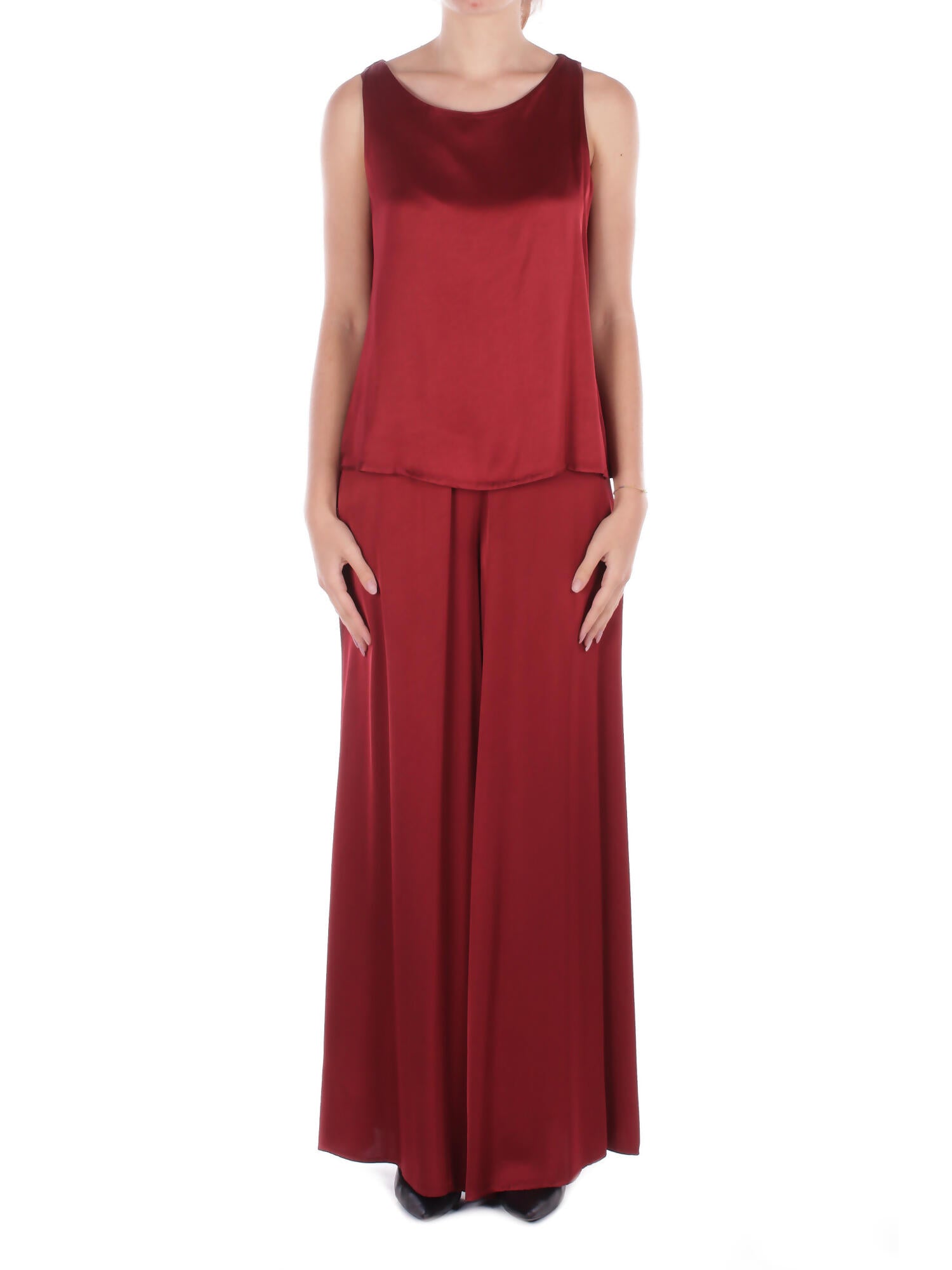 Manila Grace femme haut c123vu ma641 haut bateau burgundi