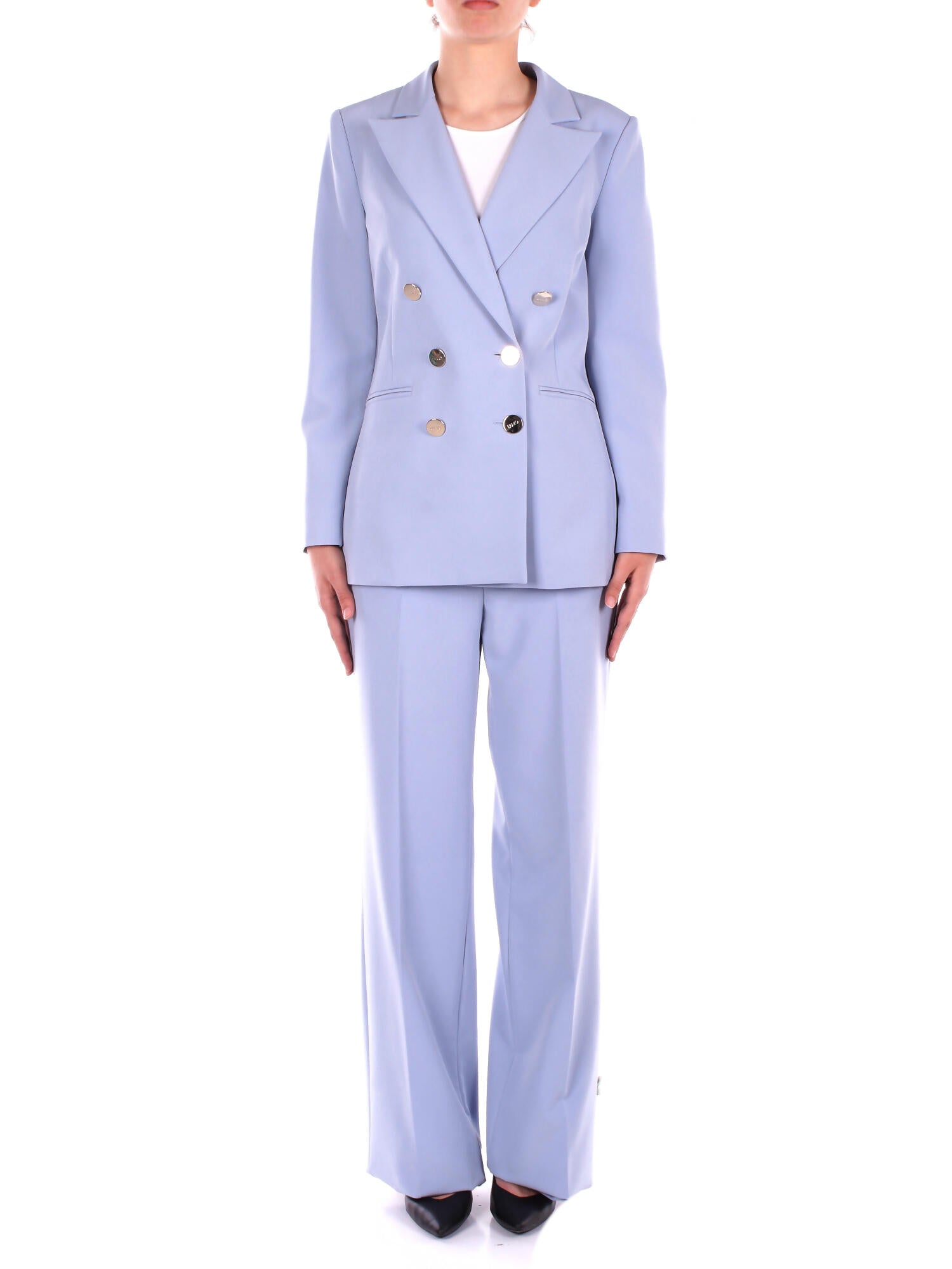 Liu Jo Veste pour femmes ca5364t2200 x0647 Ecs blazer doublepetto bleu profond