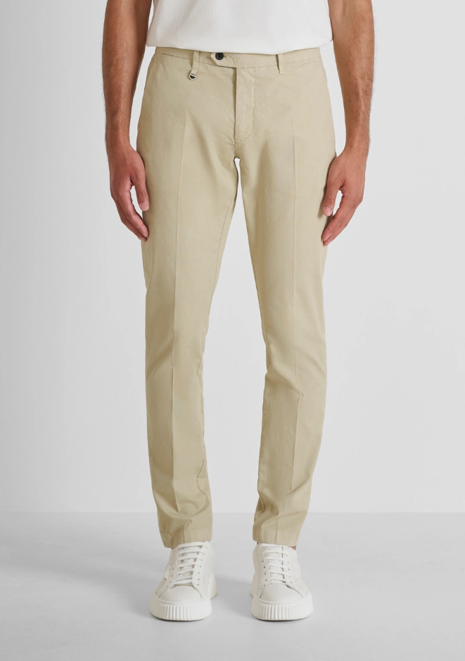 Pantalone misto cotone uomo safari
