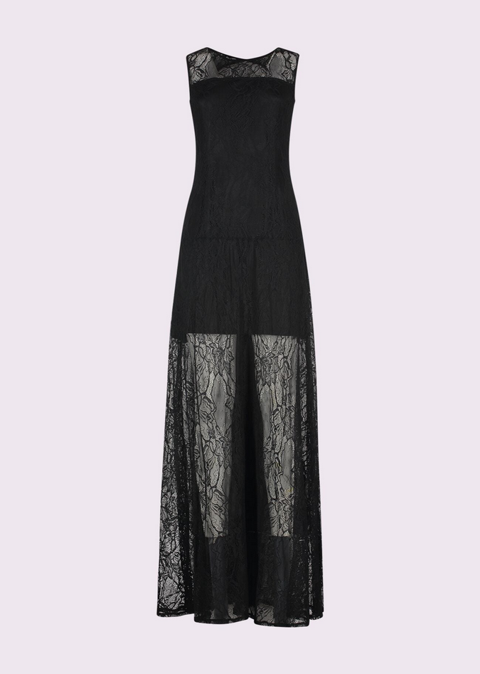black lace dress
