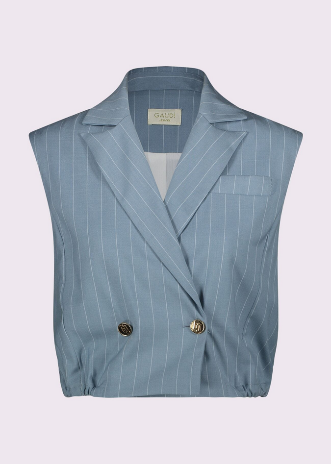double-breasted vest woman blue 277$