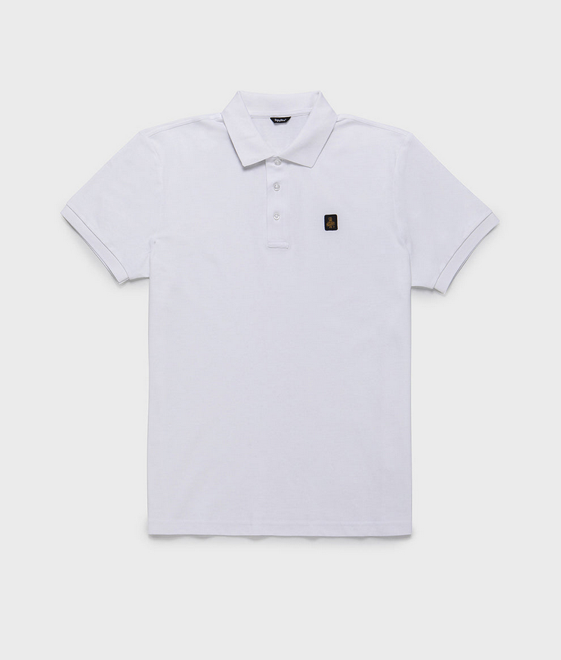 REFRIGIWEAR polo basic uomo bianco