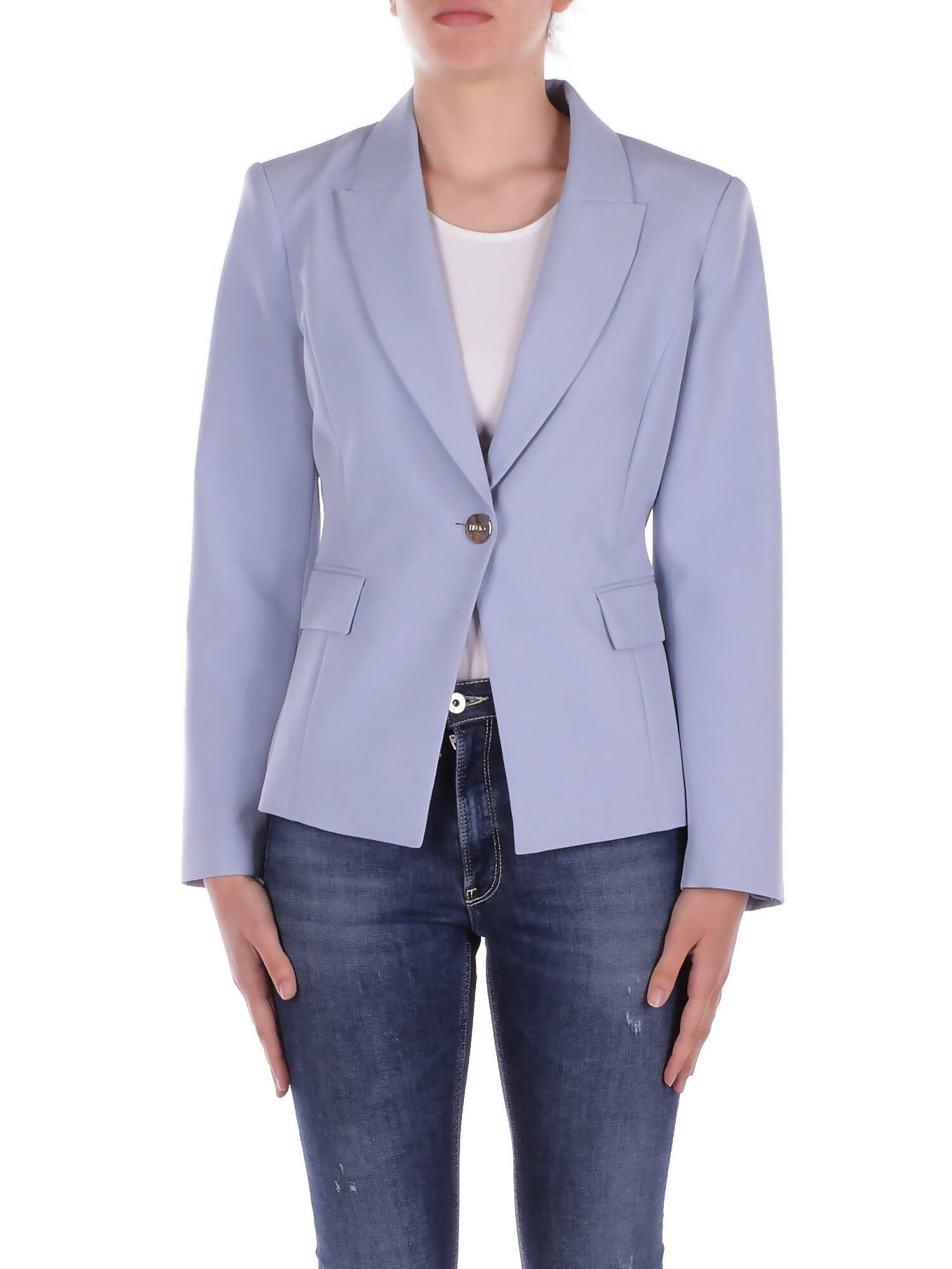 Liu Jo Veste pour femmes ca5363t2200 x064a ecs veste 1 bouton bleu profond 281 €