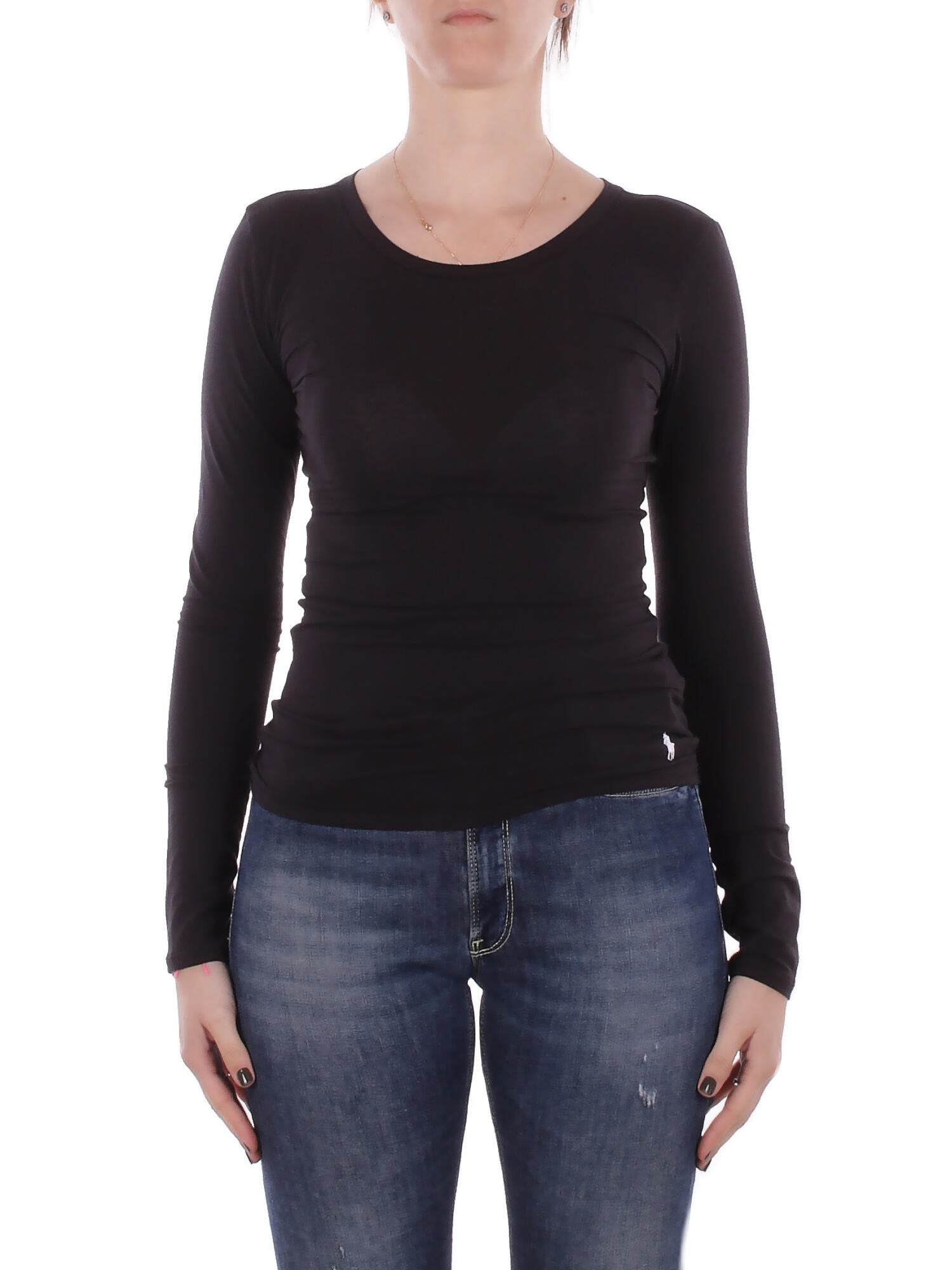 Ralph Lauren T-shirt femme 4p0494 004 t-shirt polo noir 107 €