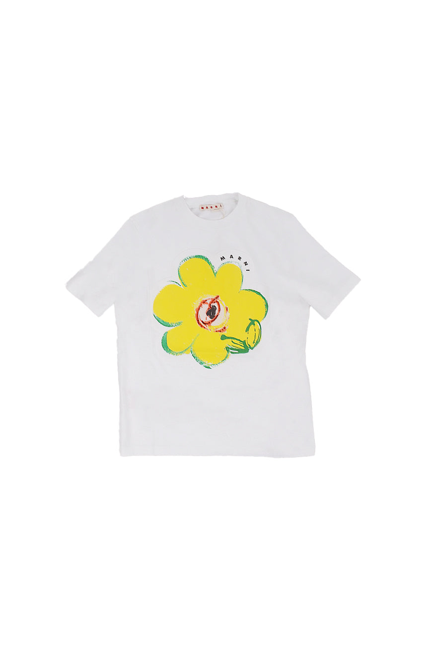 Marni T-shirt fille m01672m00hz 0m100 mt289f blanc 143 €