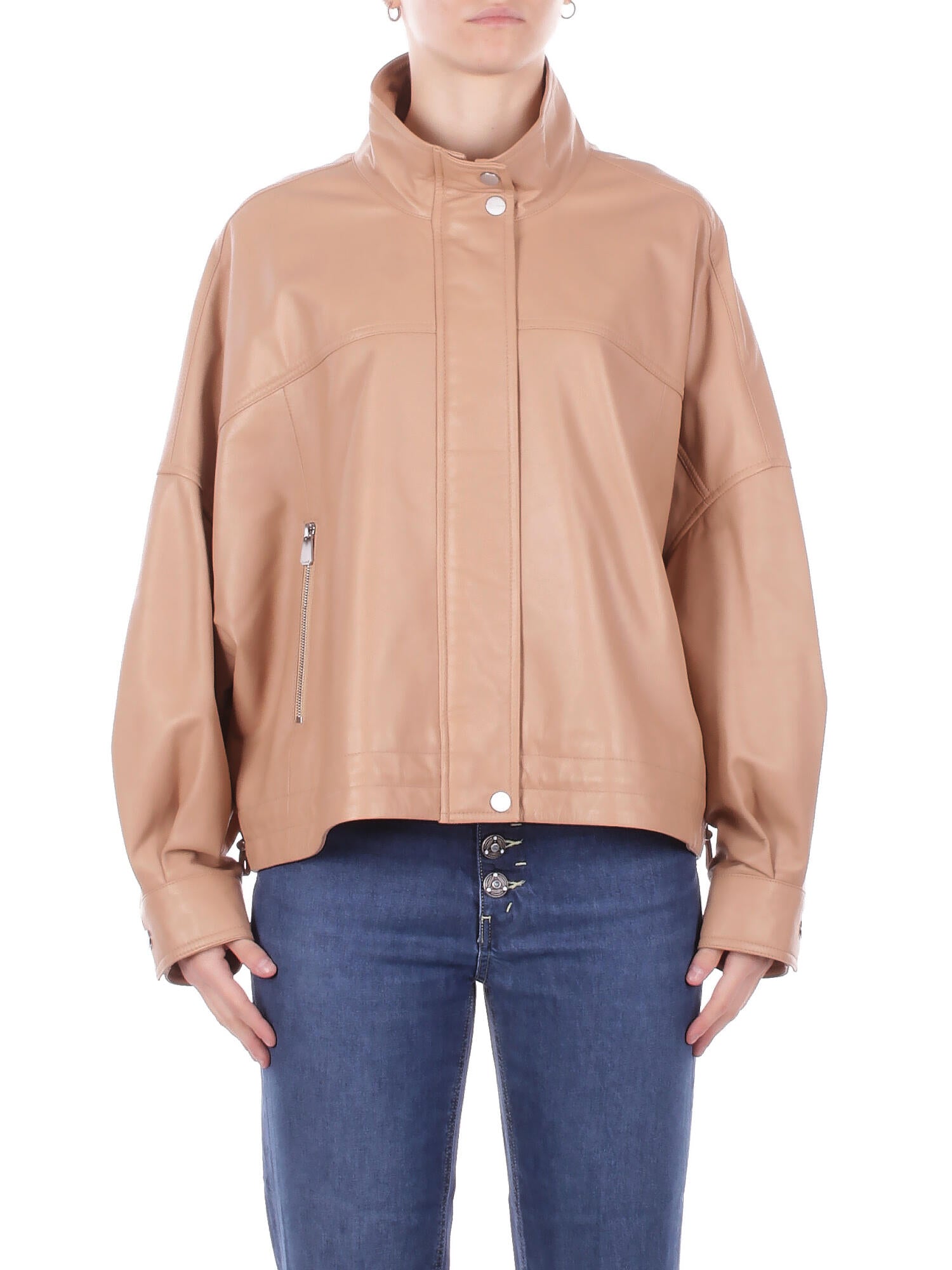 Pinko veste femme 106235a31y d41 bailee blouson nappa beige 661 €