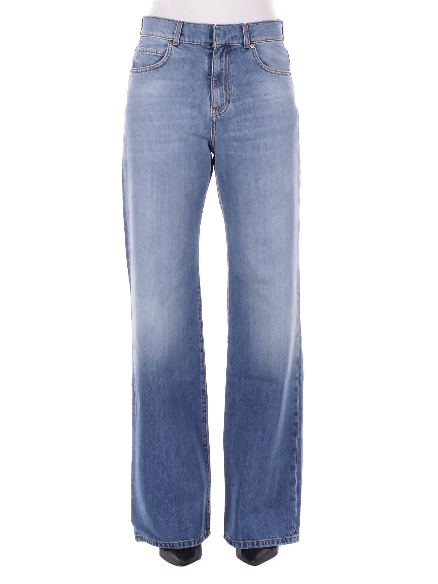 Pinko jeans femme 101733a323 pjo wanda large jambe moyen denim moyen 223 €
