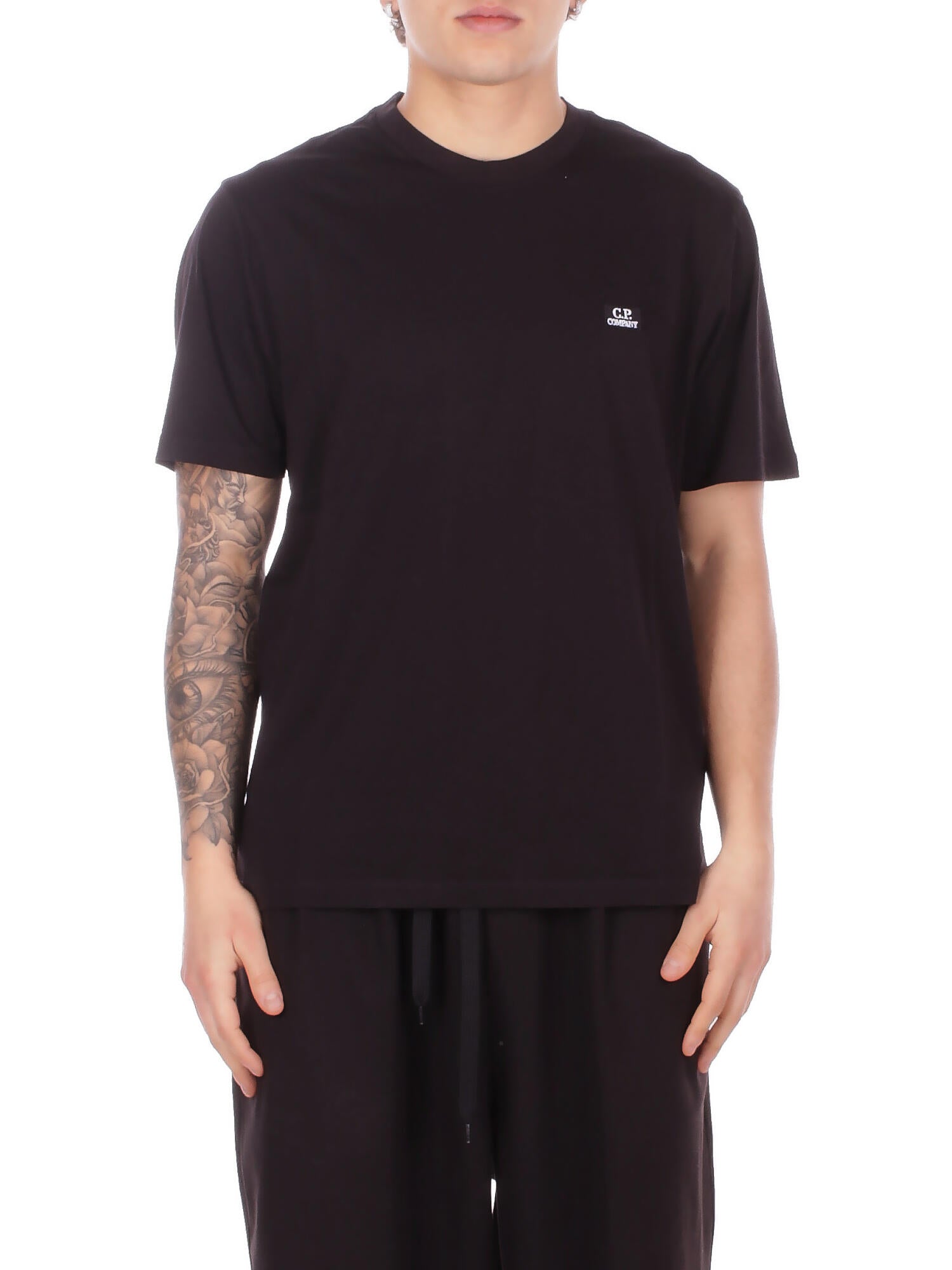 cp entreprise homme t-shirt rccmts726a005100w 999 301 jersey manches courtes logo noir 115 €