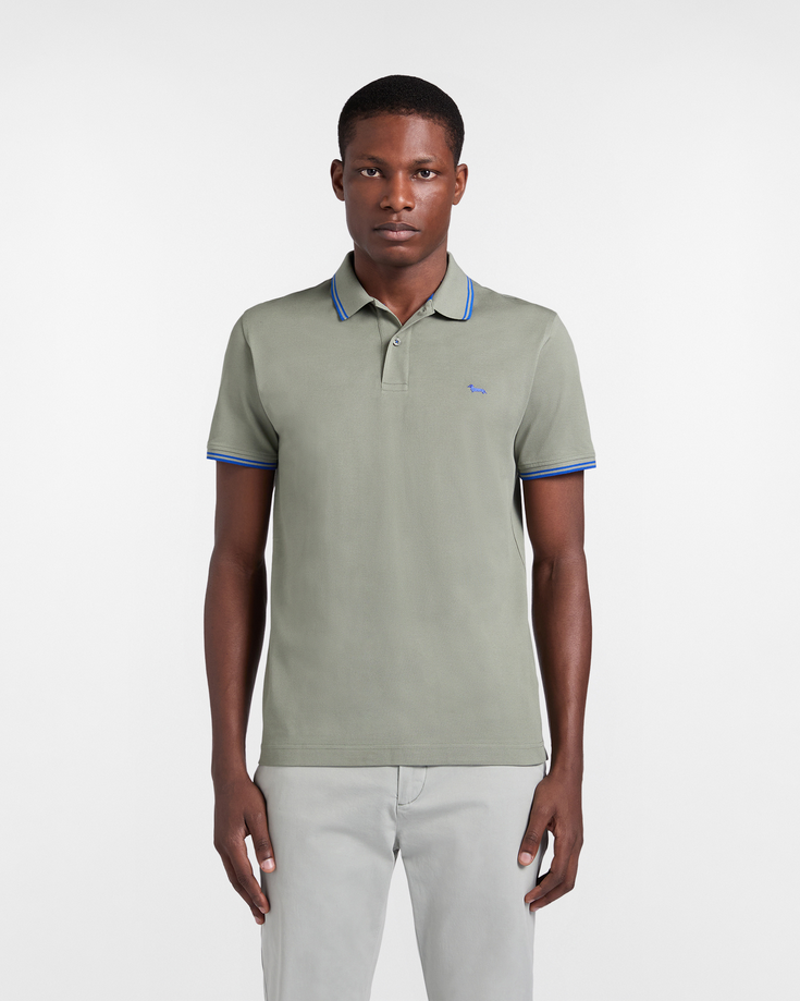Harmont&blaine polo uomo verde pino
