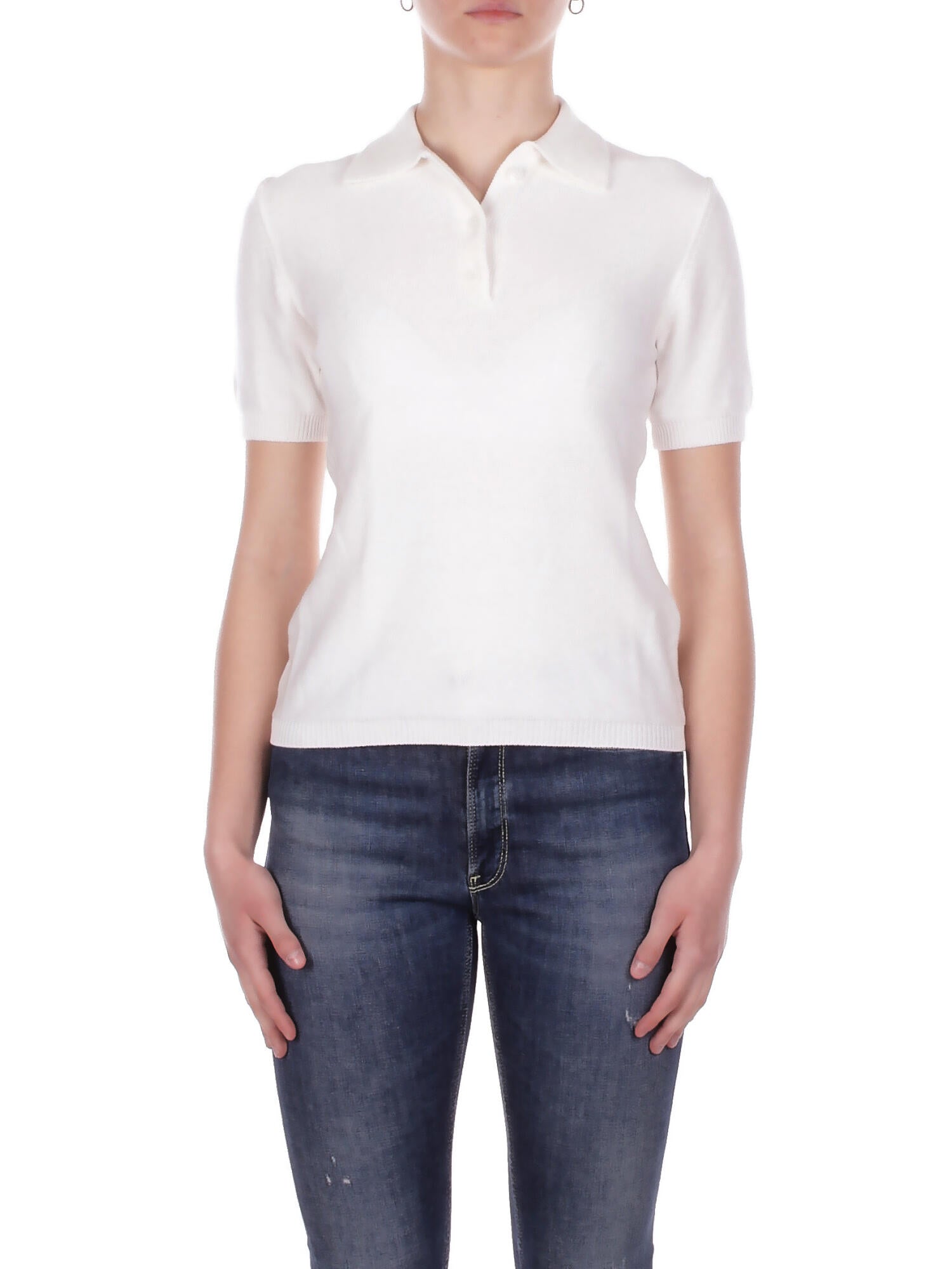 Max Mara Woman Knit 2616361137600 001 Mml White Carioca