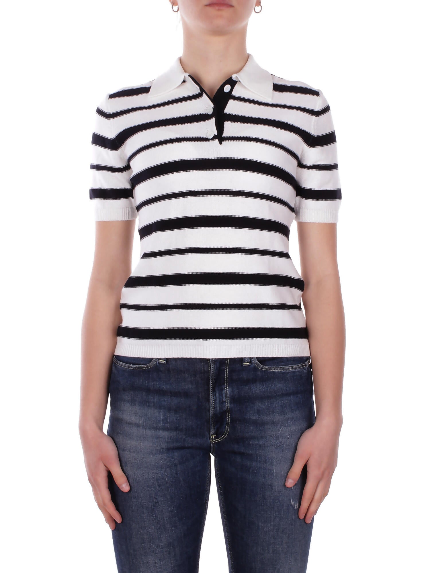 Max Mara Woman Knit 2616361137600 007 Mml White Blue Carioca