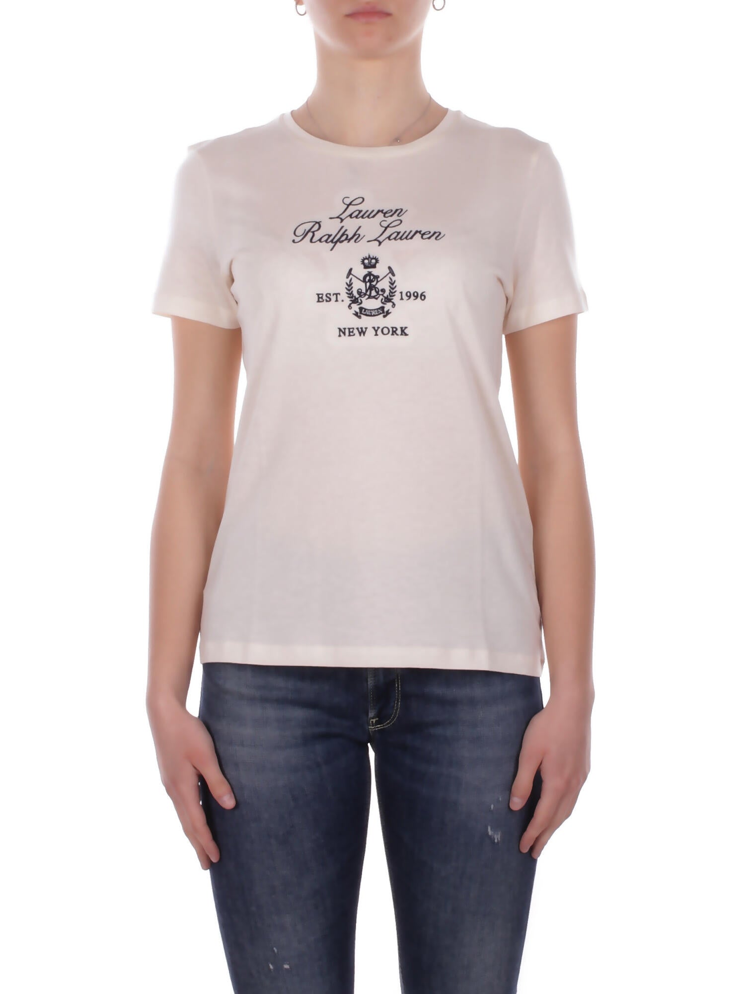 Ralph Lauren T-shirt femme 200p03725 002 katlin manches courtes t - creme de t-shirt 149 €