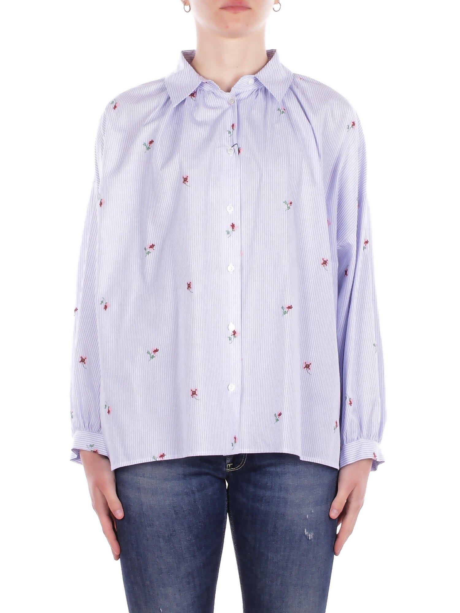 Max Mara Woman Shirt 2615111042600 002 Wkd Butterfly Blue Line In Other