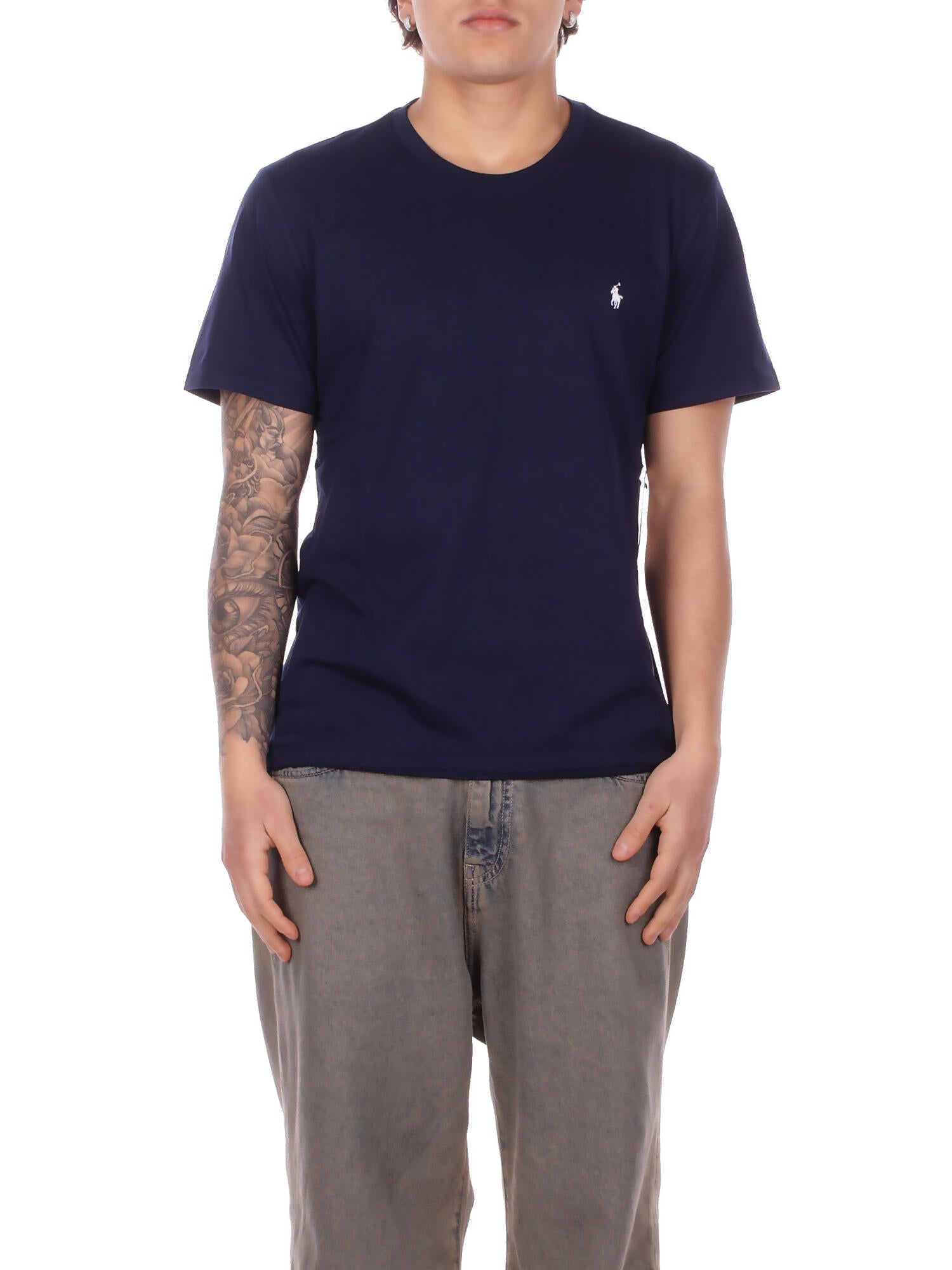 Ralph Lauren homme t-shirt 714844756 007 ss equipage sommeil haut marine blanc 103 €