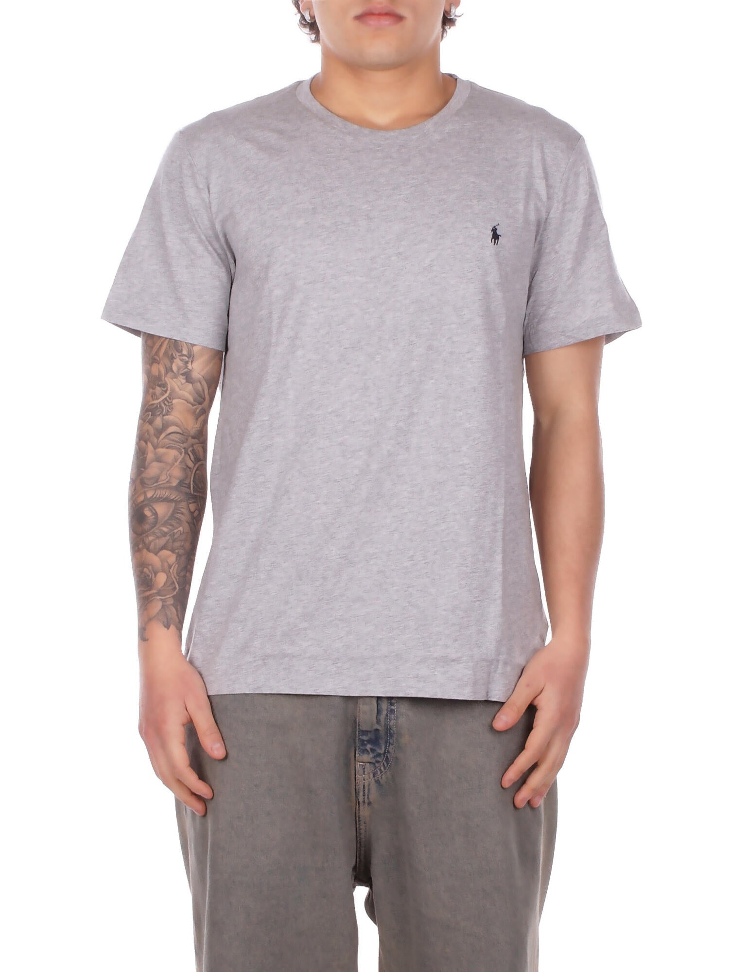 Ralph Lauren homme t-shirt 714844756 008 ss equipage sommeil haut gris marine 103 €