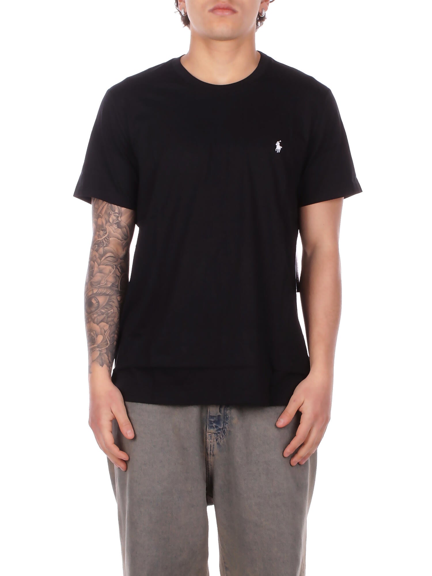 Ralph Lauren homme t-shirt 714844756 006 ss equipe dormir dessus noir blanc 103 €