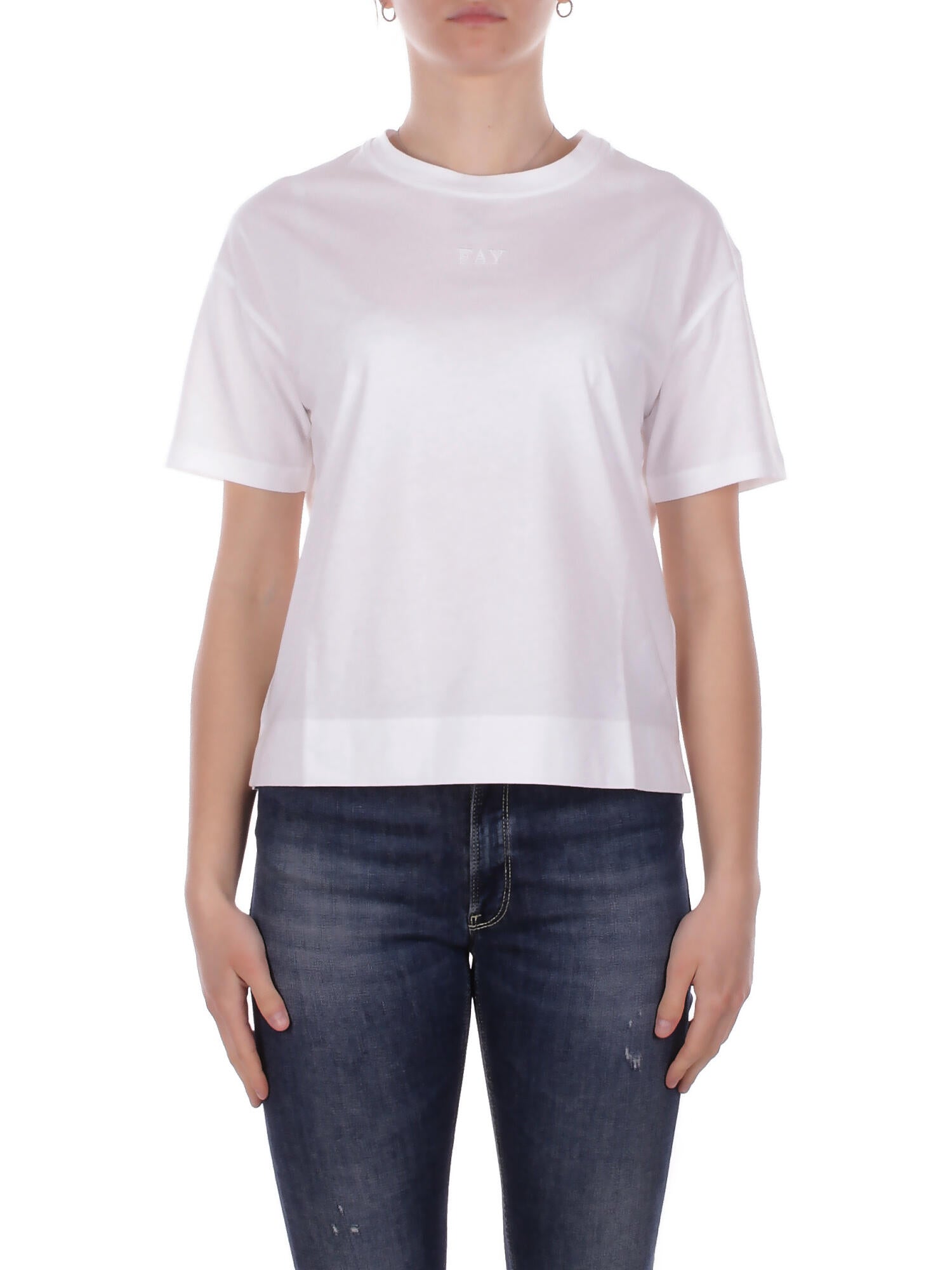 Fay T-shirt femme npwb2526610 zemb001 t-shirt mc blanc 143 €