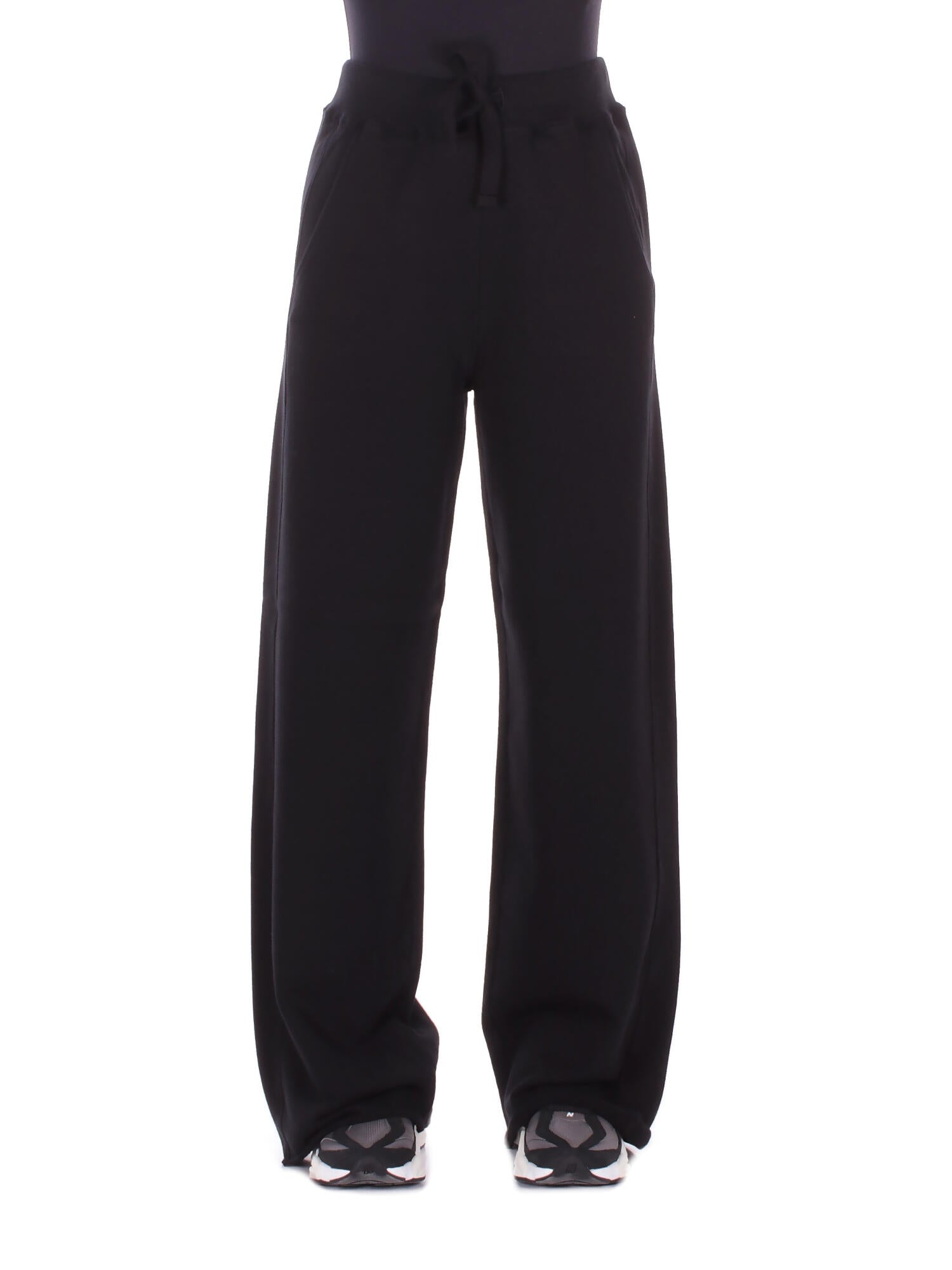 Dondup Woman Trousers Dp860kf0254d 999 Black Sweatshirt Pants
