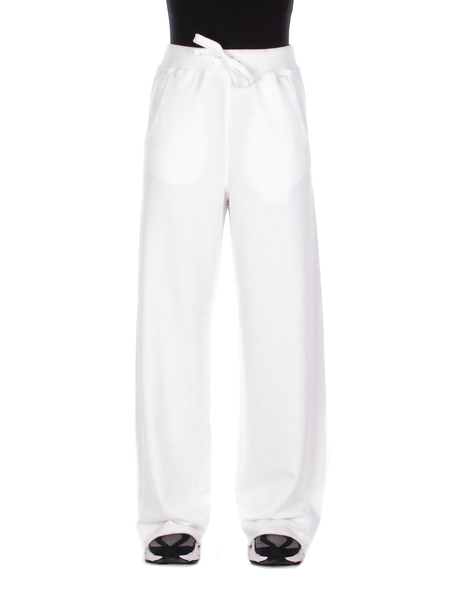 Dondup Woman Trousers Dp860kf0254d 000 Trousers In White Sweatshirt