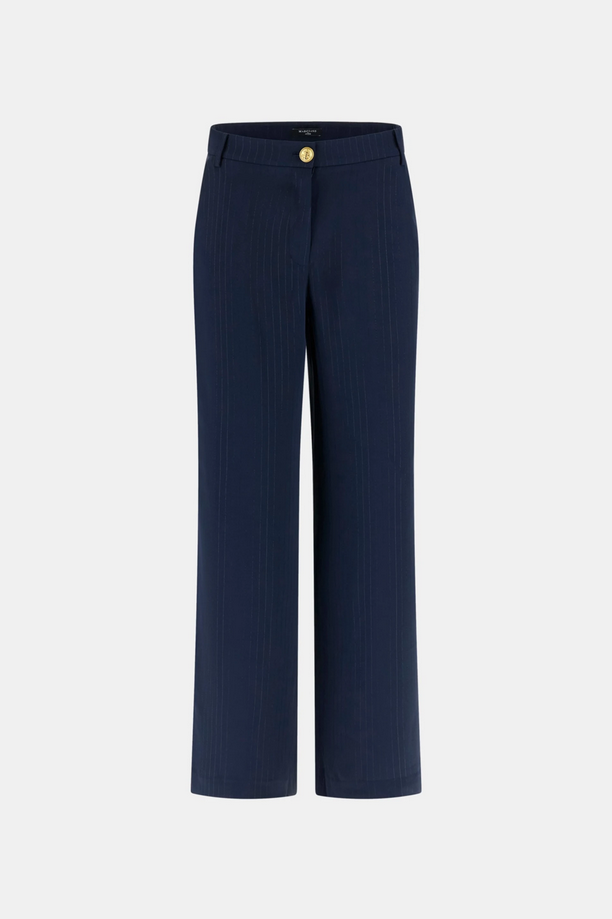 Pantalone a righe donna blu