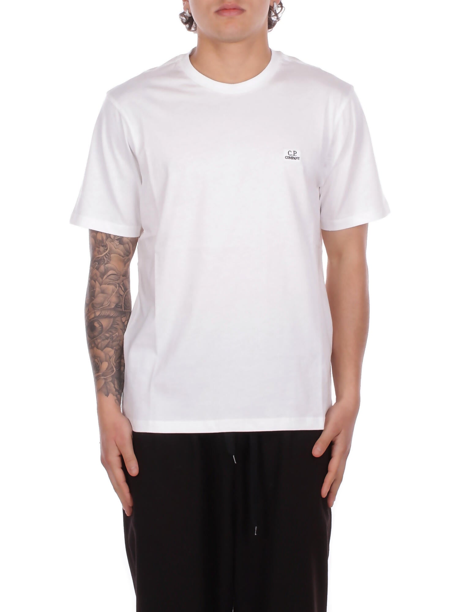 cp entreprise homme t-shirt rccmts726a005100w 103 301 jersey manches courtes logo gaze blanc 115 €