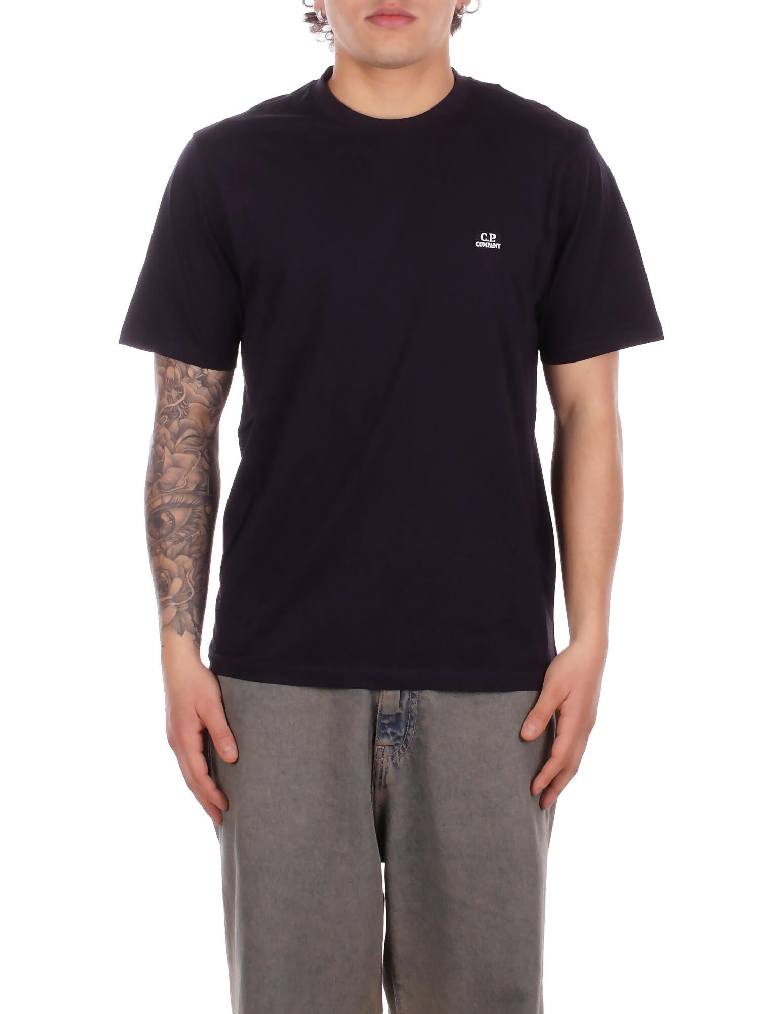 cp entreprise homme t-shirt rccmts726a005100w 888 301 jersey manches courtes logo total eclipse 115 €