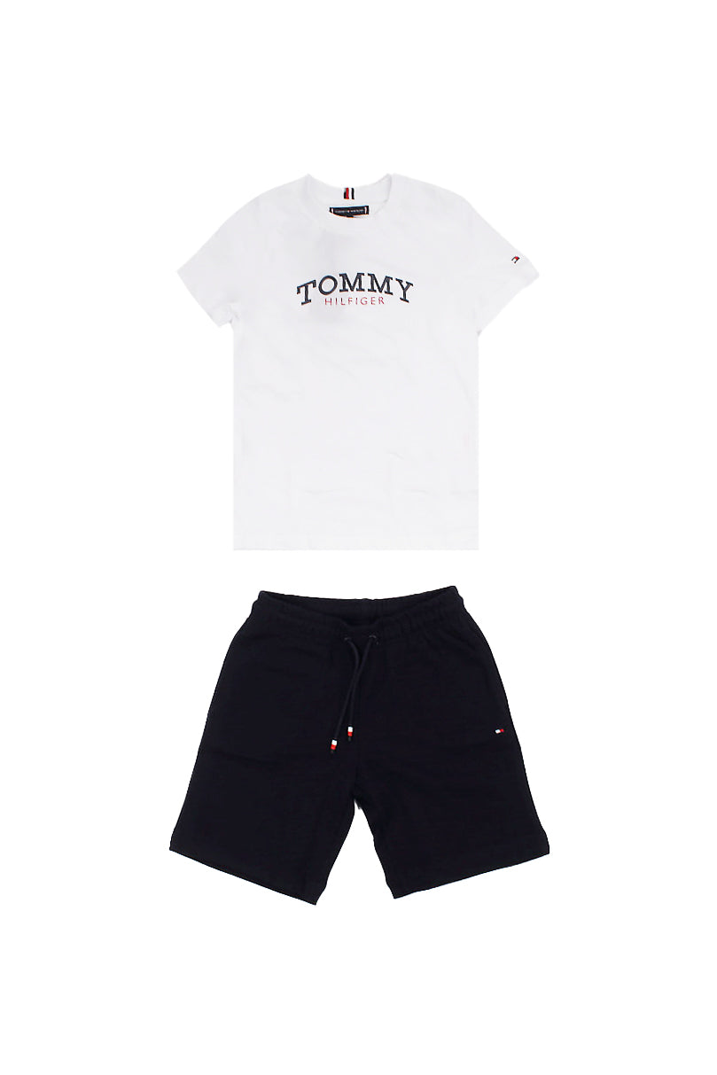 Tommy Hilfiger enfant complet kb0kb10290 ybr monotype graphique tee short set blanc 110 €
