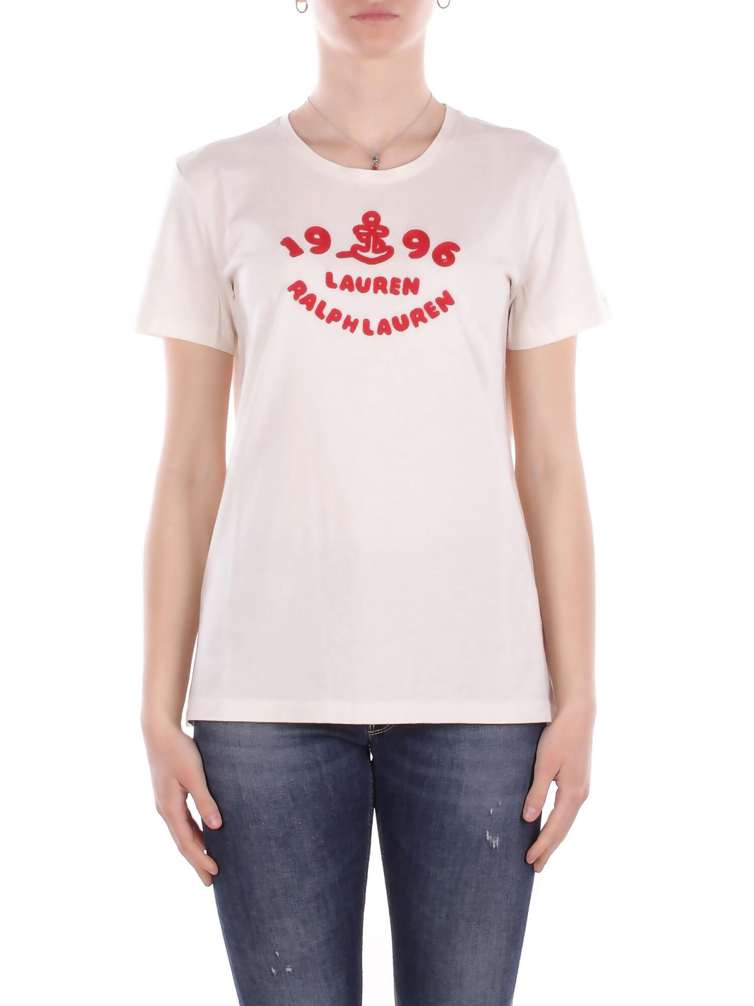 Ralph Lauren T-shirt femme 200b21053 002 T-shirt en tricot creme 155 €