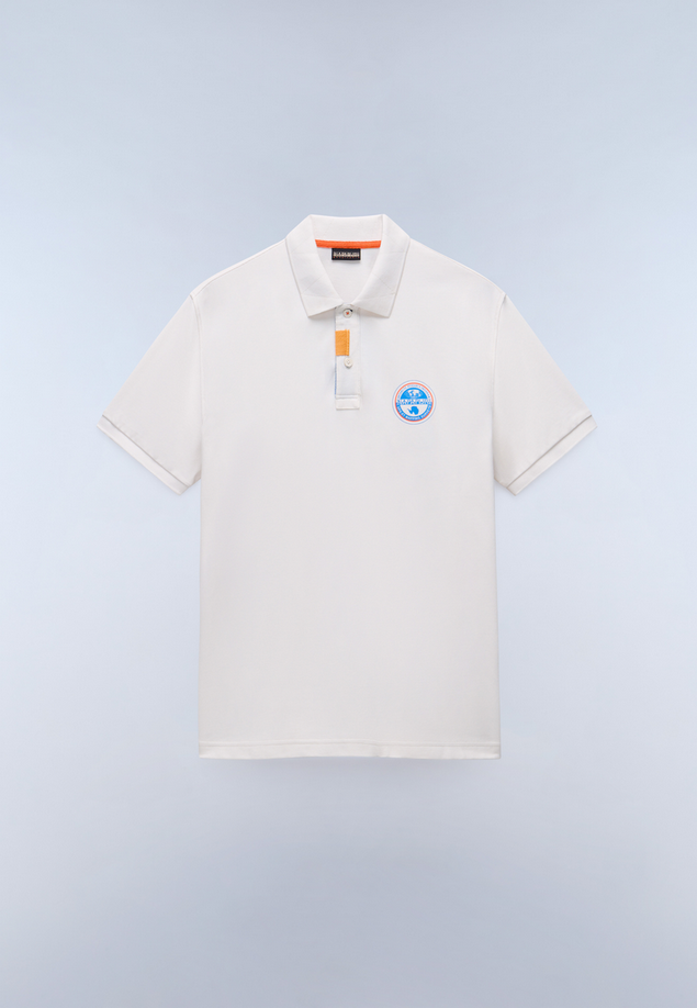 NAPAPIJRI polo clanis uomo bianco