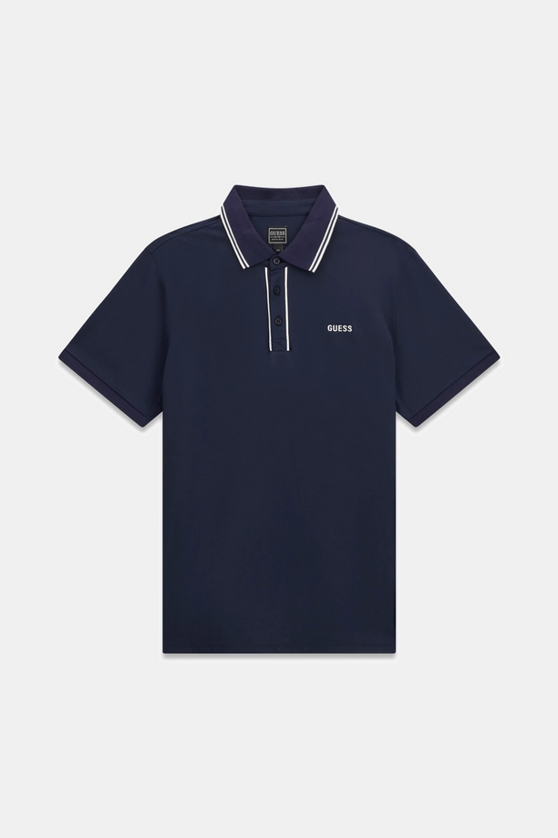 GUESS polo piquet uomo blu scuro