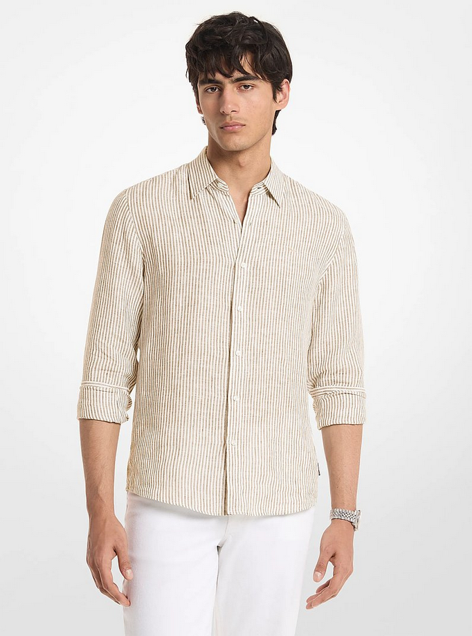 linen shirt man kaki 315$