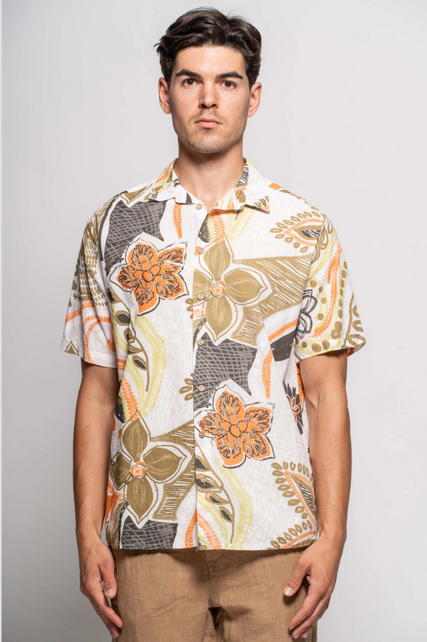 BLOCK 11 camicia uomo a fantasia