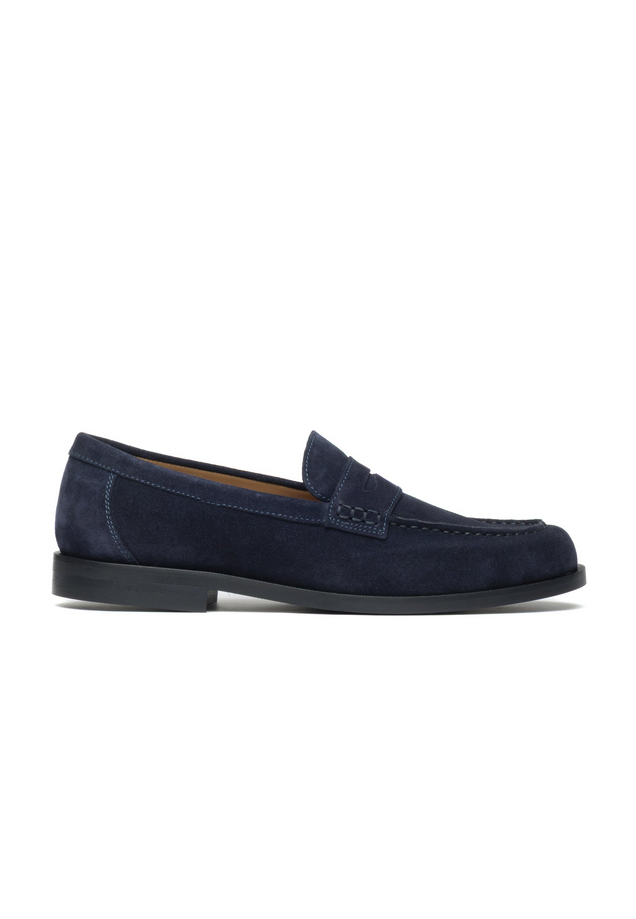 Mocassino cortina uomo blu