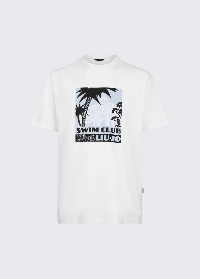 T-shirt avec imprime homme blanc