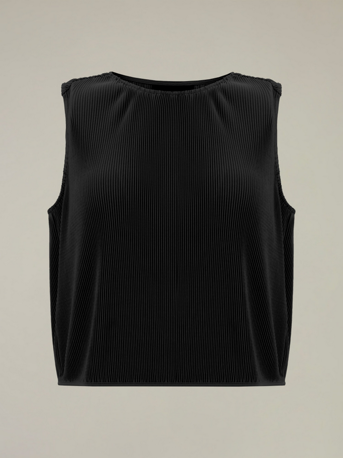 MACRON top steffi donna nero